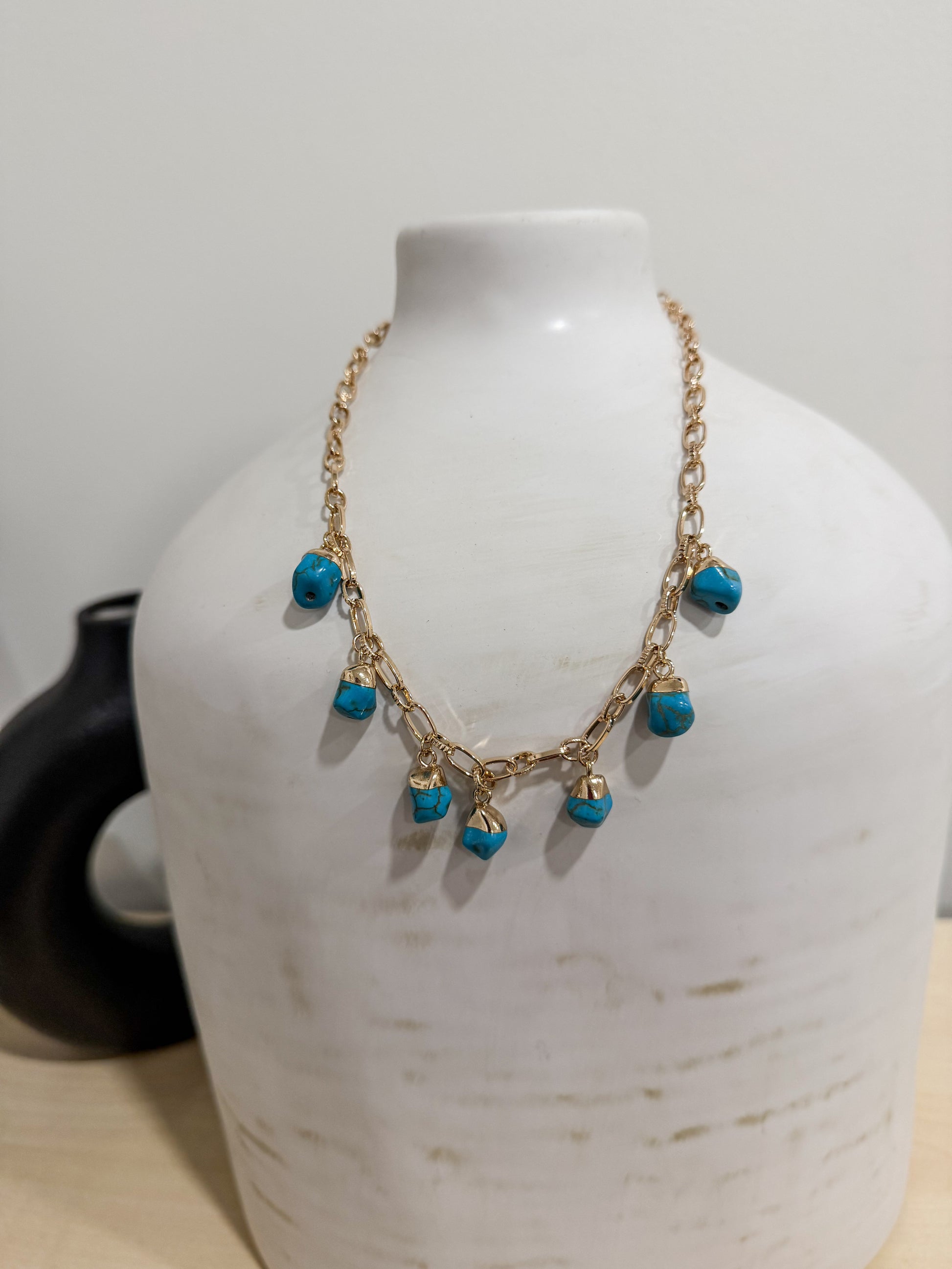 Turquoise Stone Necklace