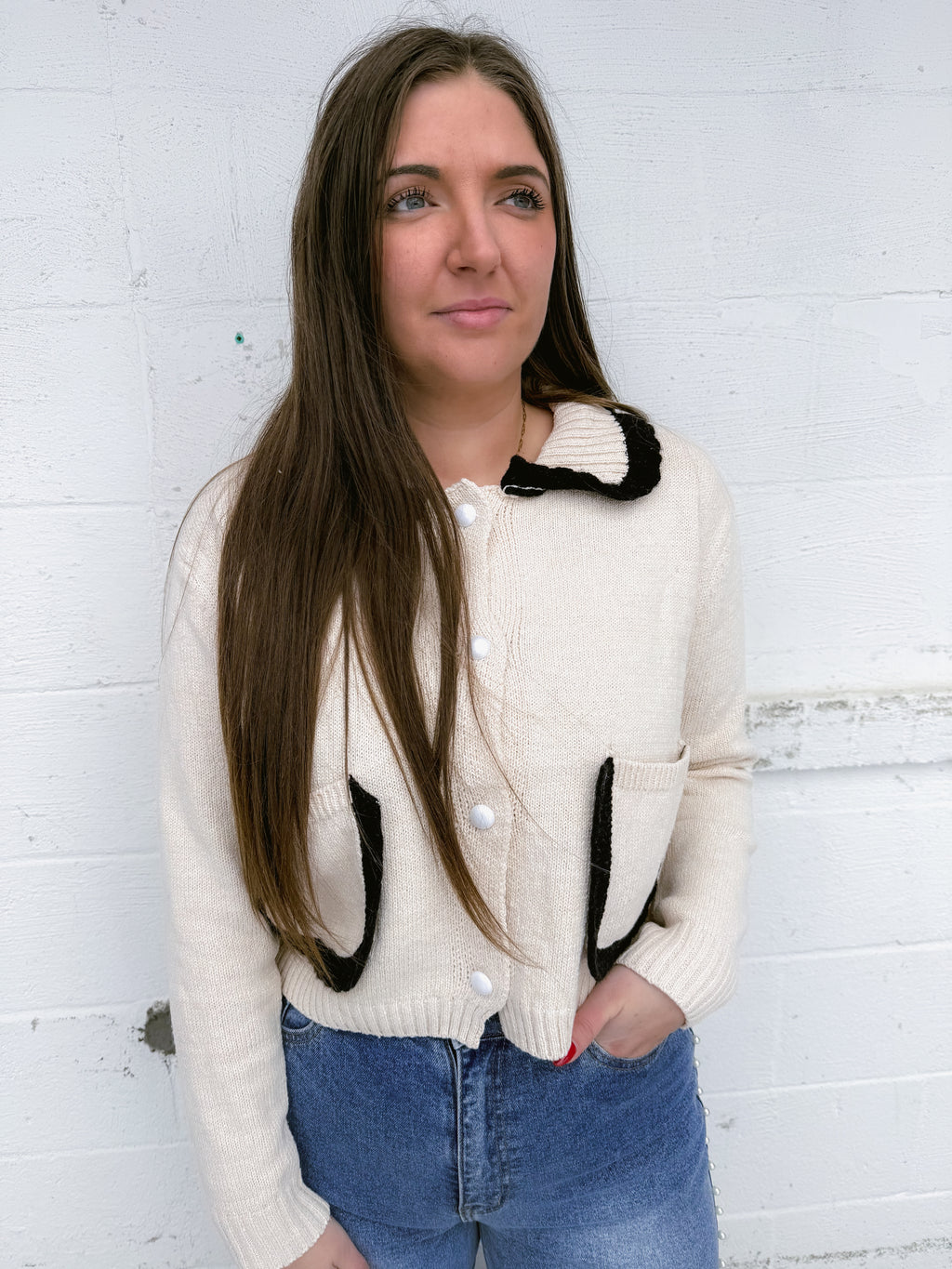 Dahlia Contrast Cardigan