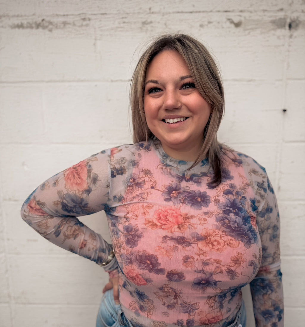 English Garden Mesh Top
