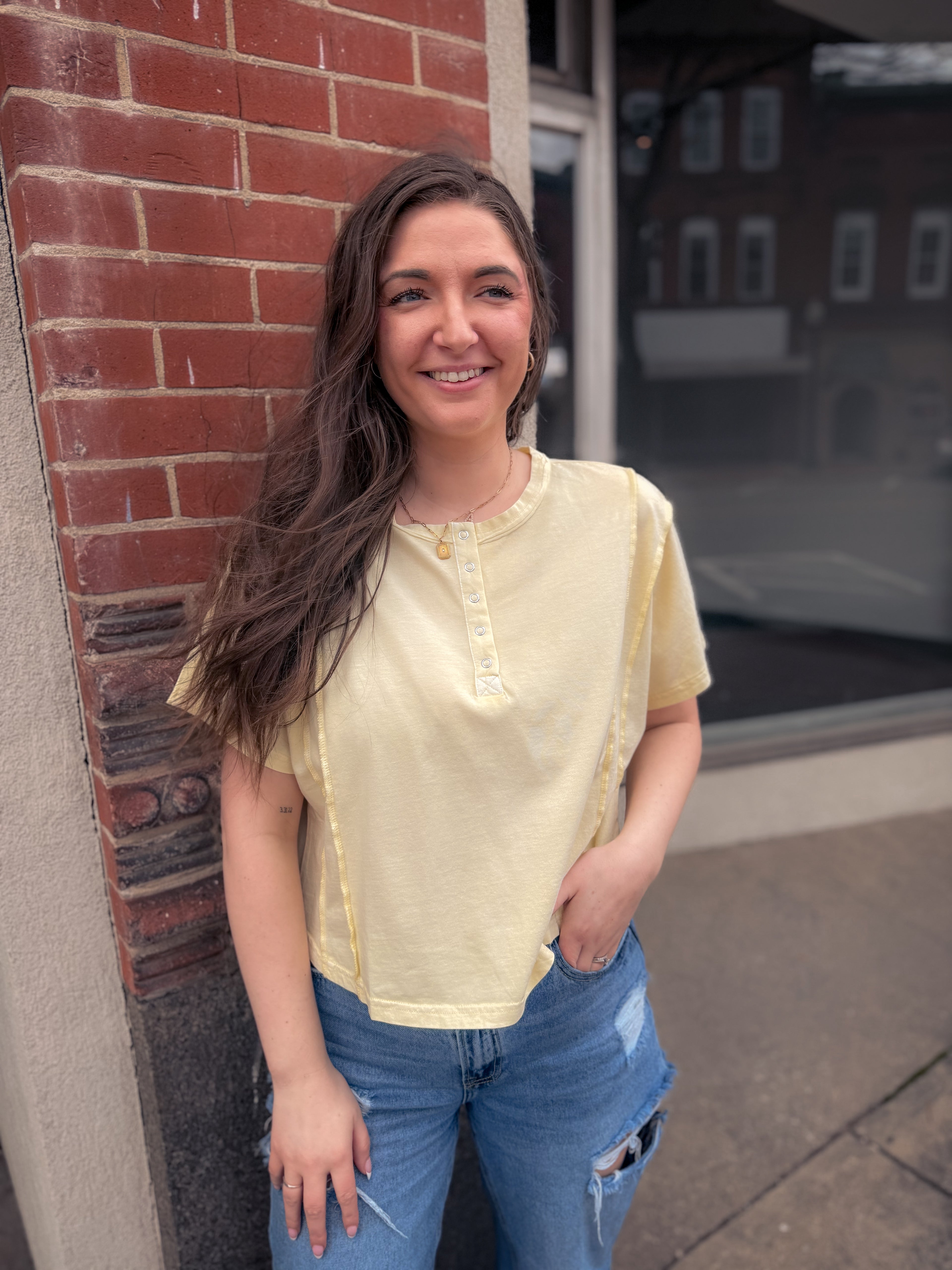 Sunny Days Henley Top