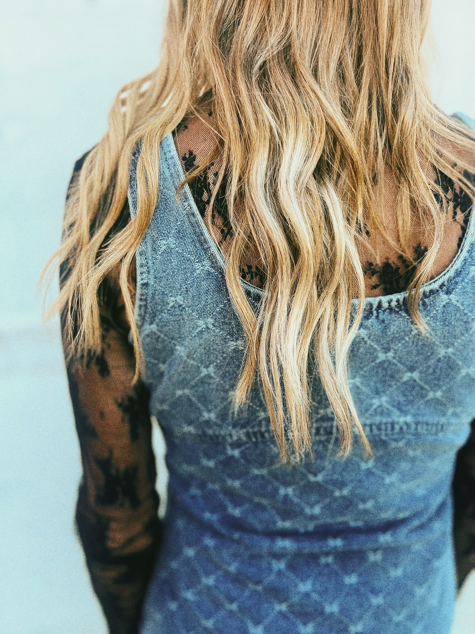Denim Bow Dress