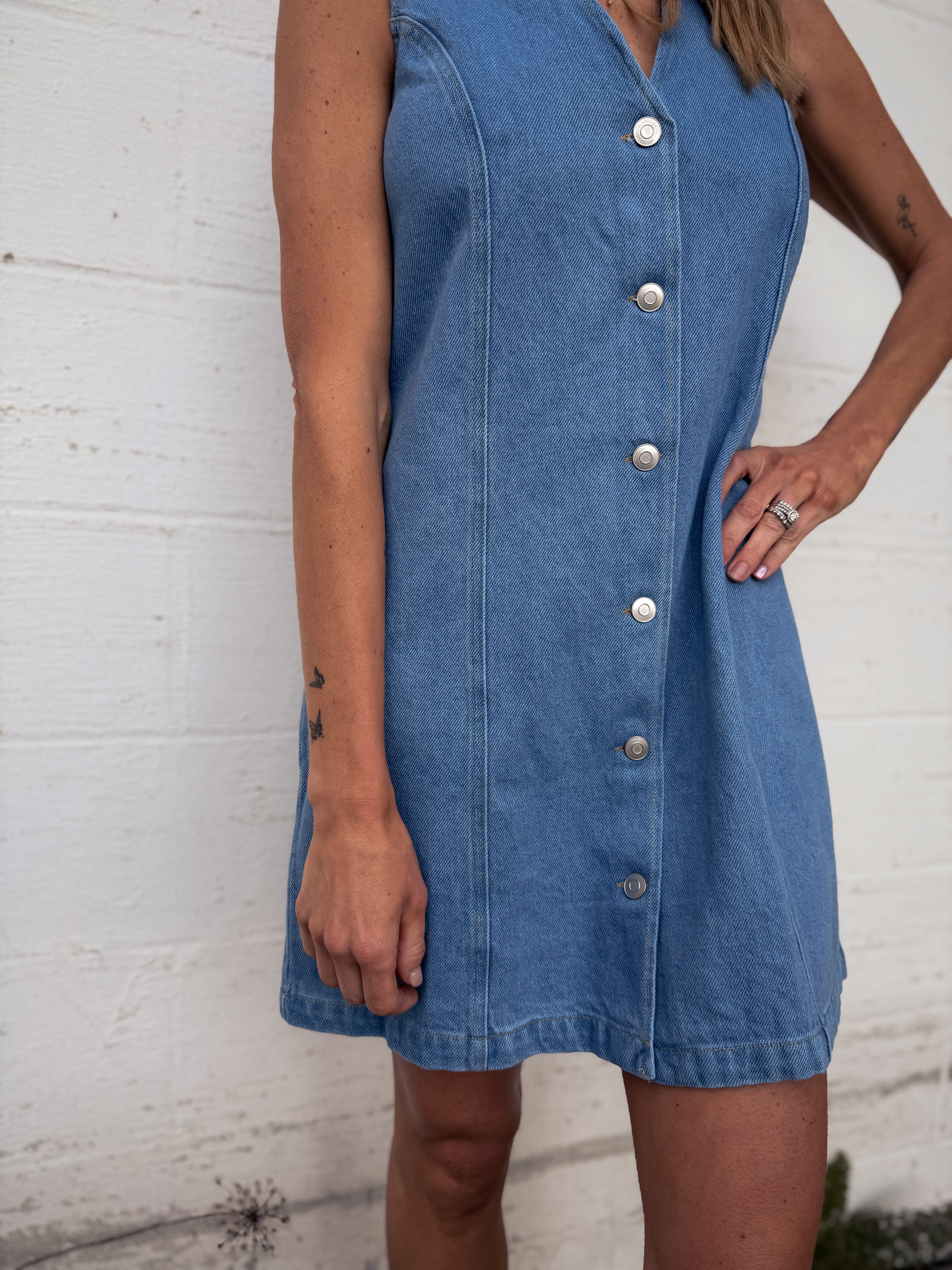 amelia denim dress Amelia Denim Dress S / Indigo Denim