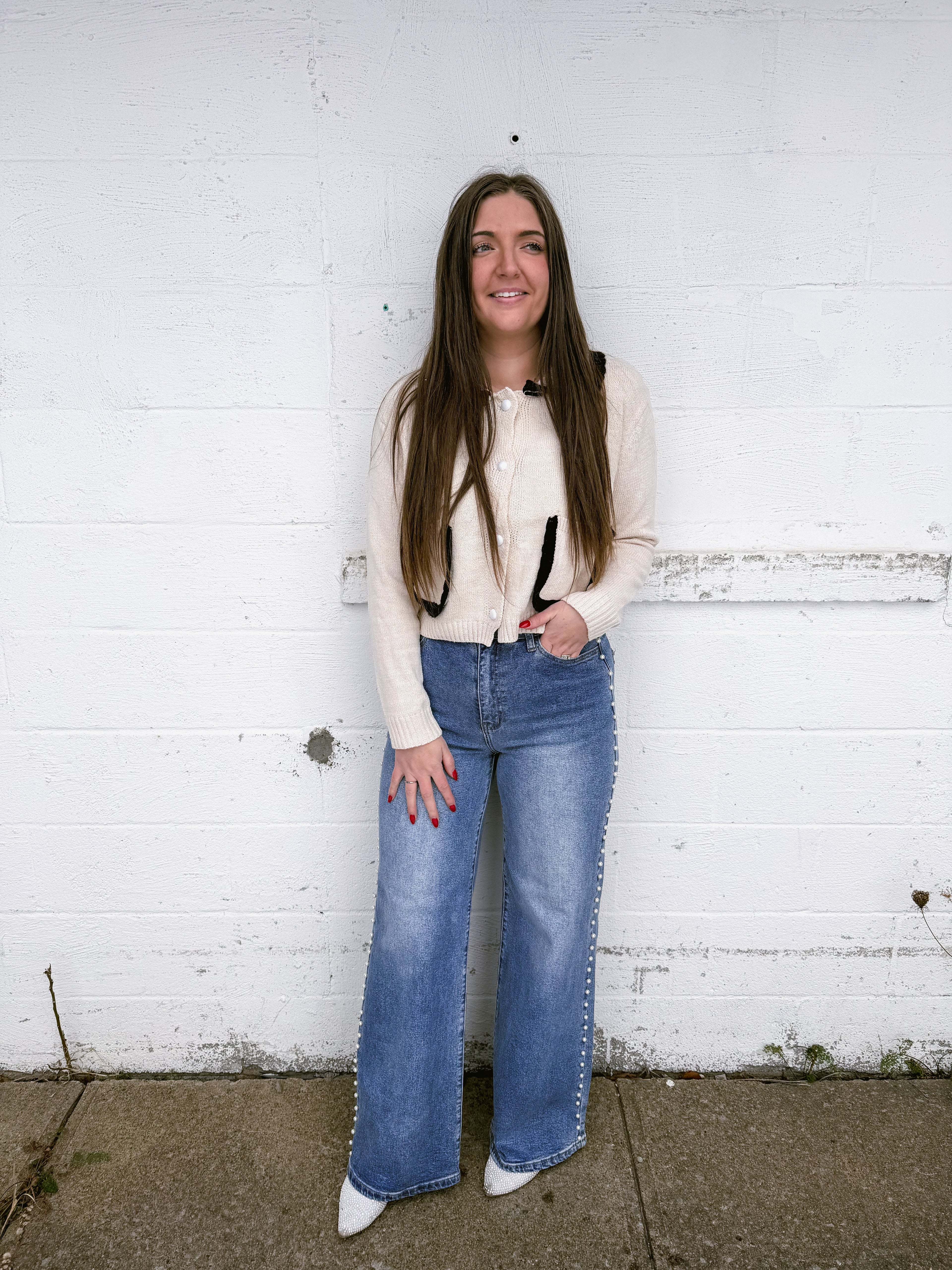 Dahlia Contrast Cardigan