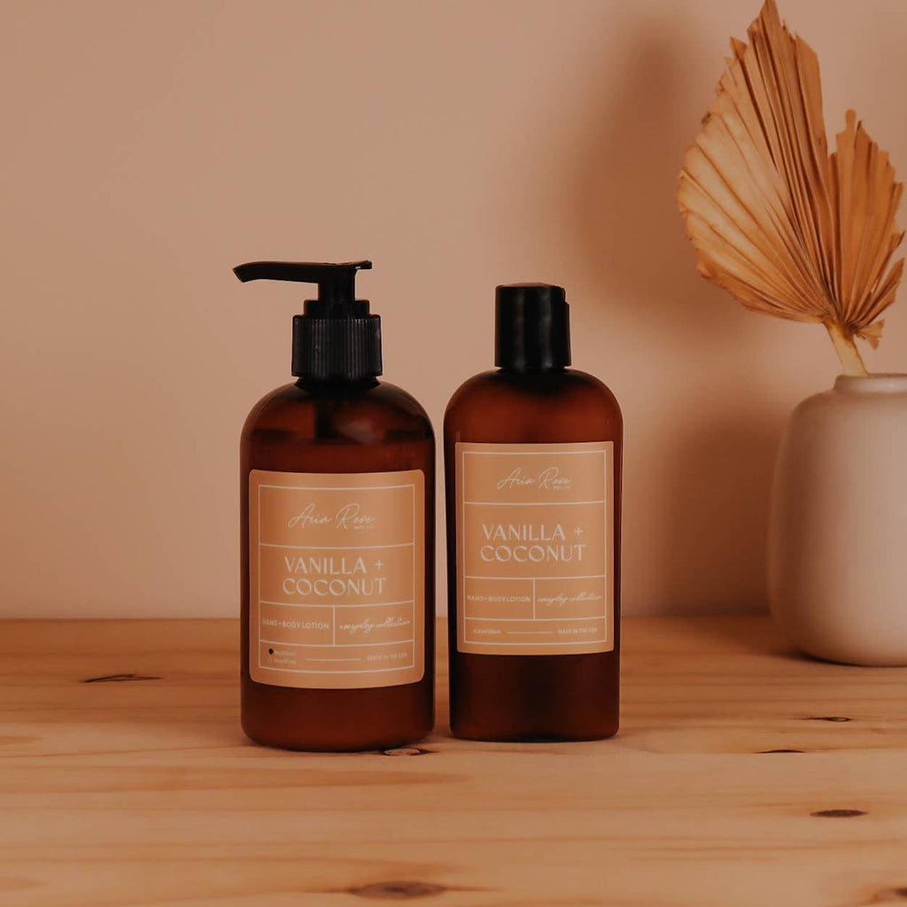 Vanilla + Coconut Hand + Body Lotion: 4oz