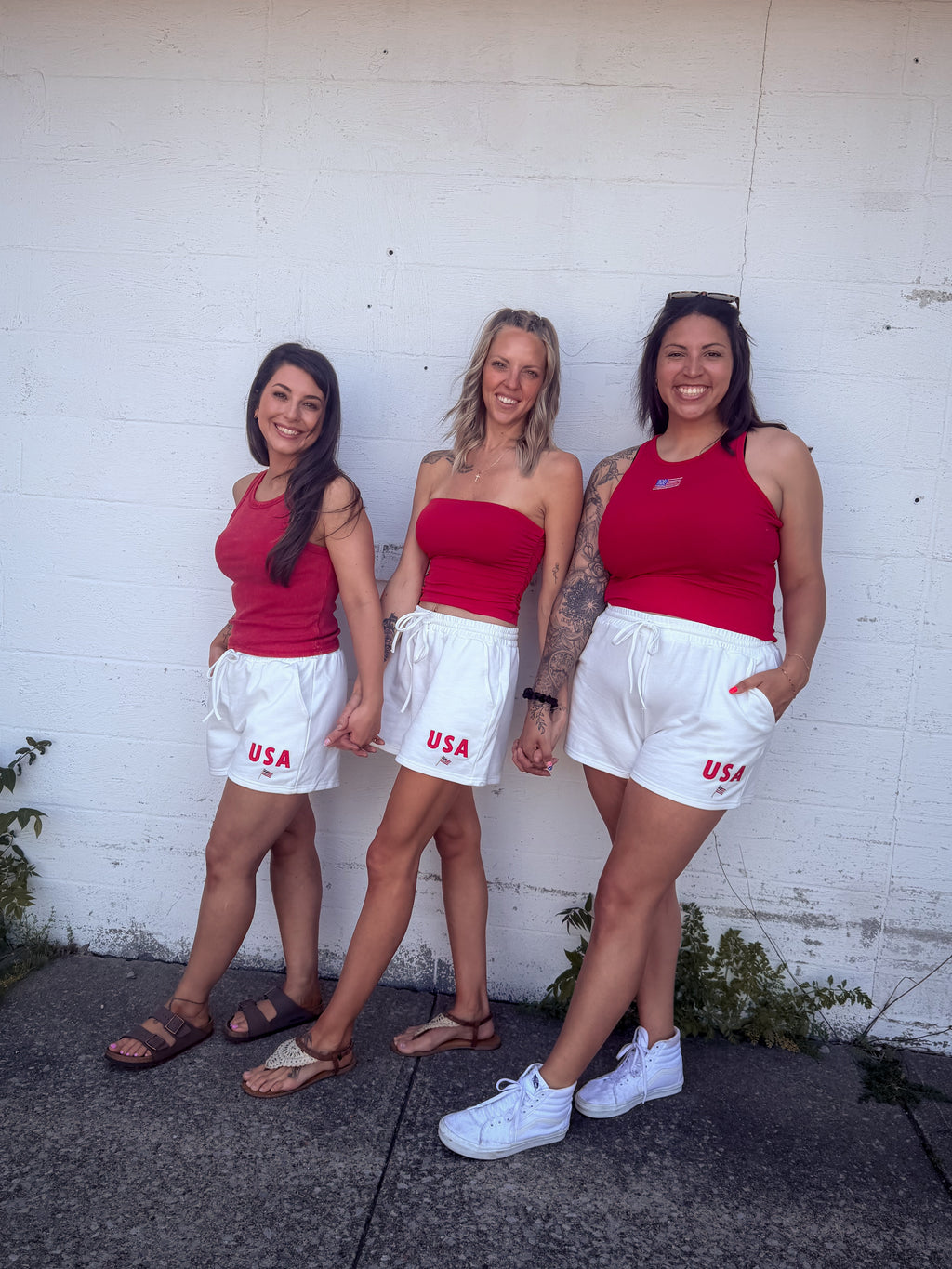 USA Embroidered Shorts