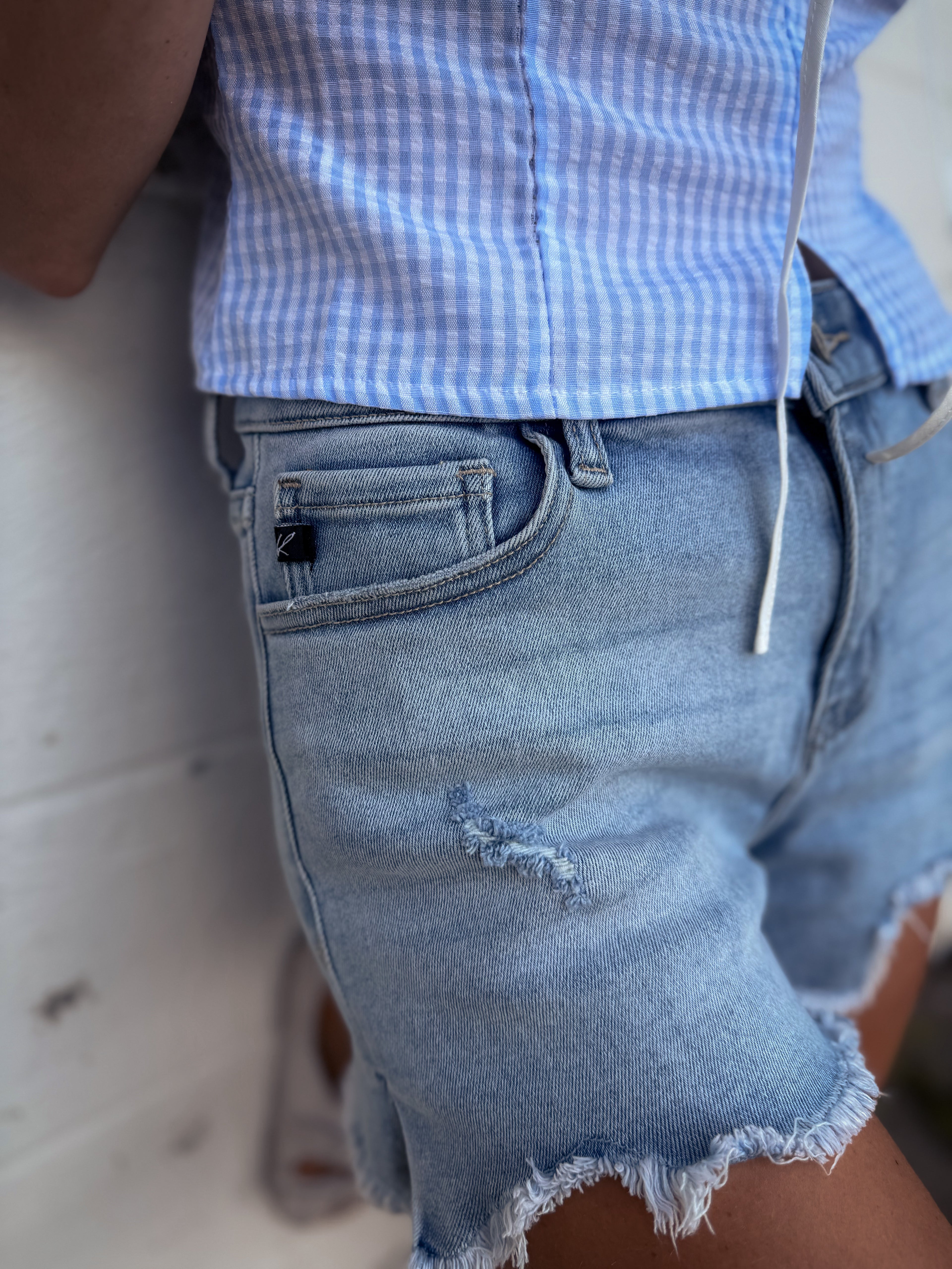 Rylan Light Wash Shorts