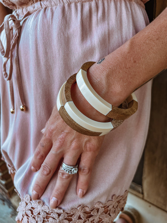 Boho Wooden Bangles