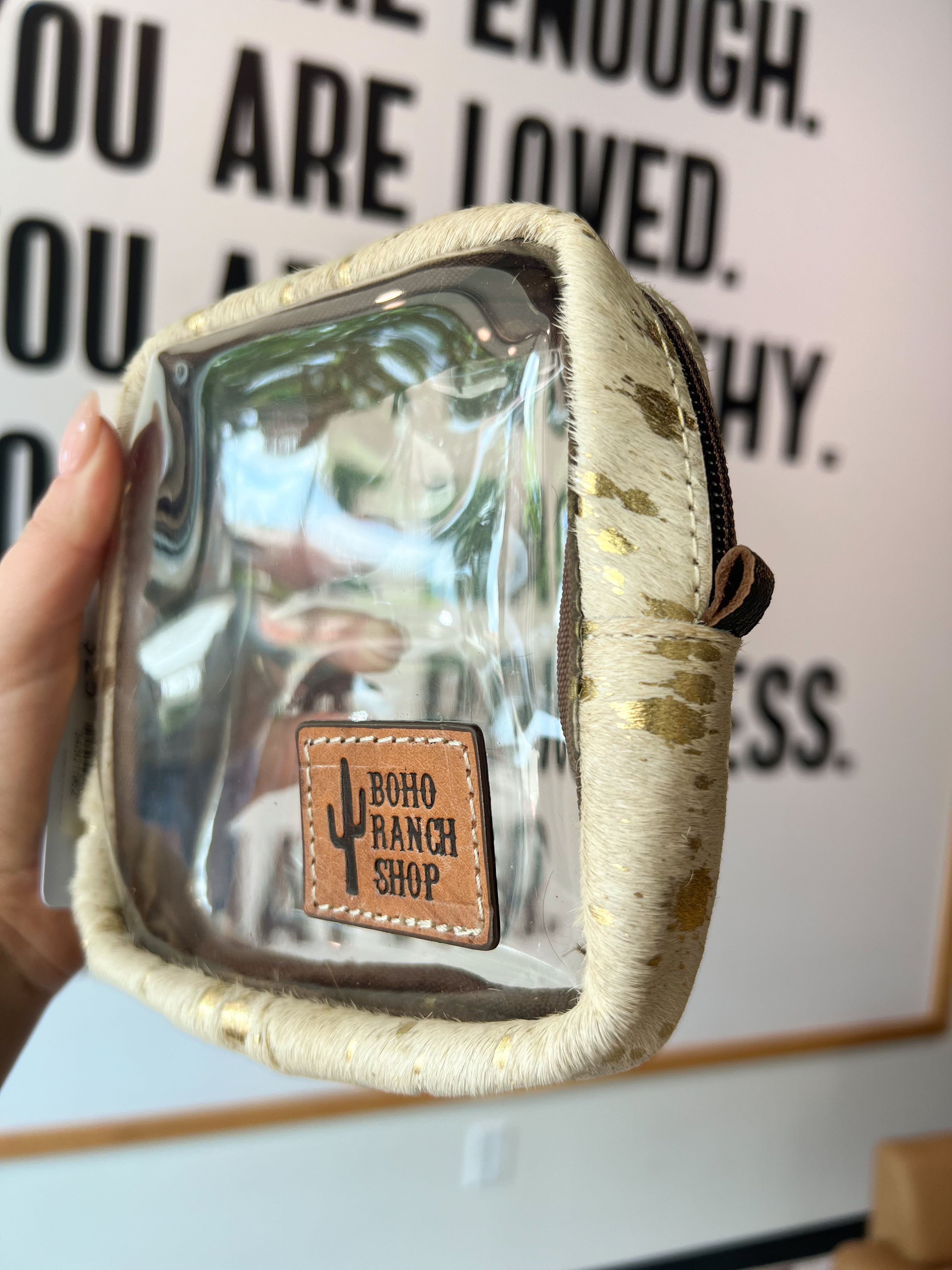 Cowhide Cosmetic Case