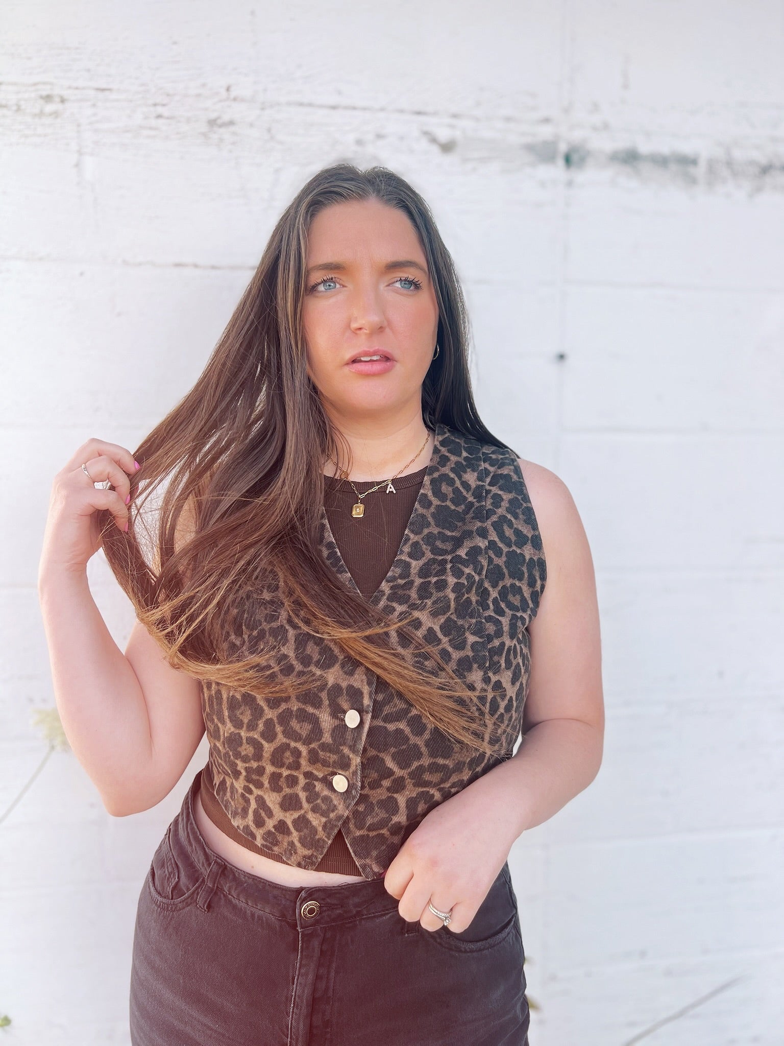 Evelin Leopard Vest