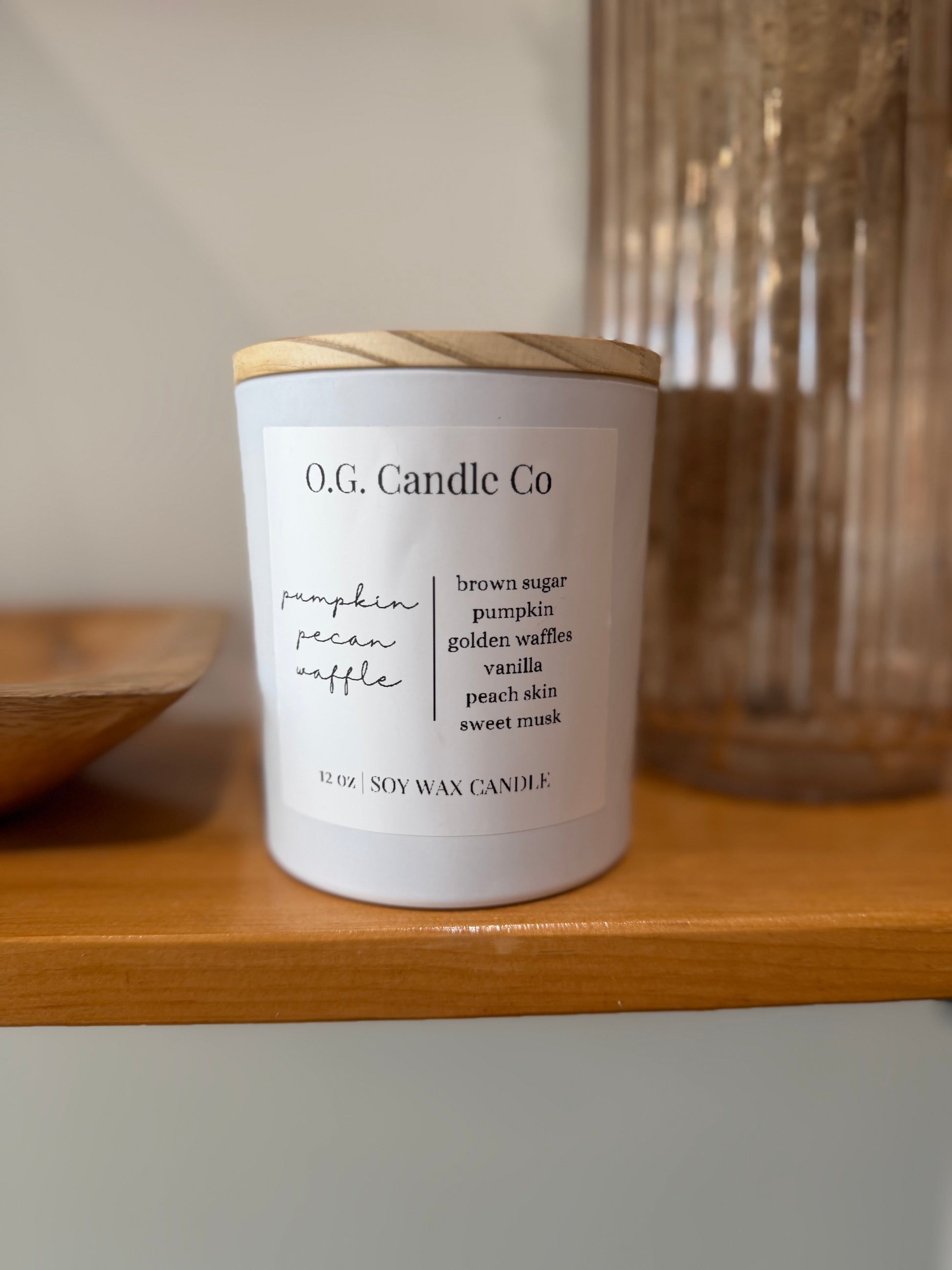 Pumpkin Pecan Waffles Soy Candle