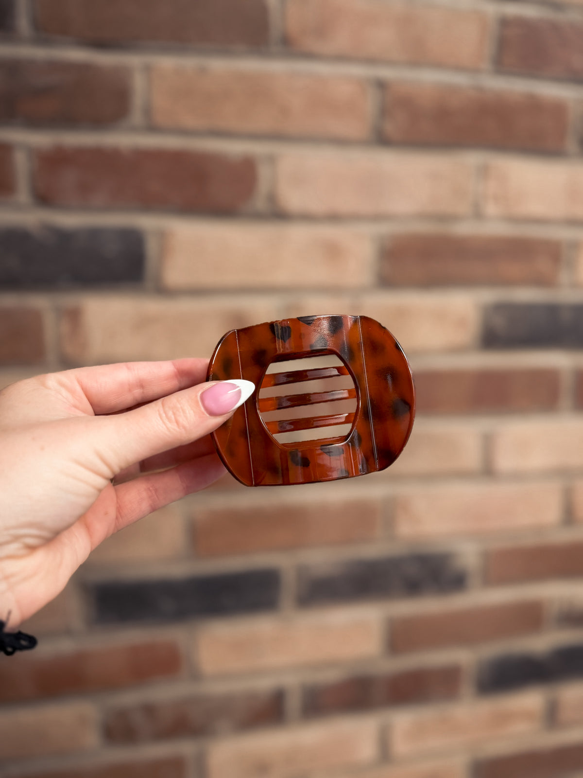 Flat Tortoise Hair Clip