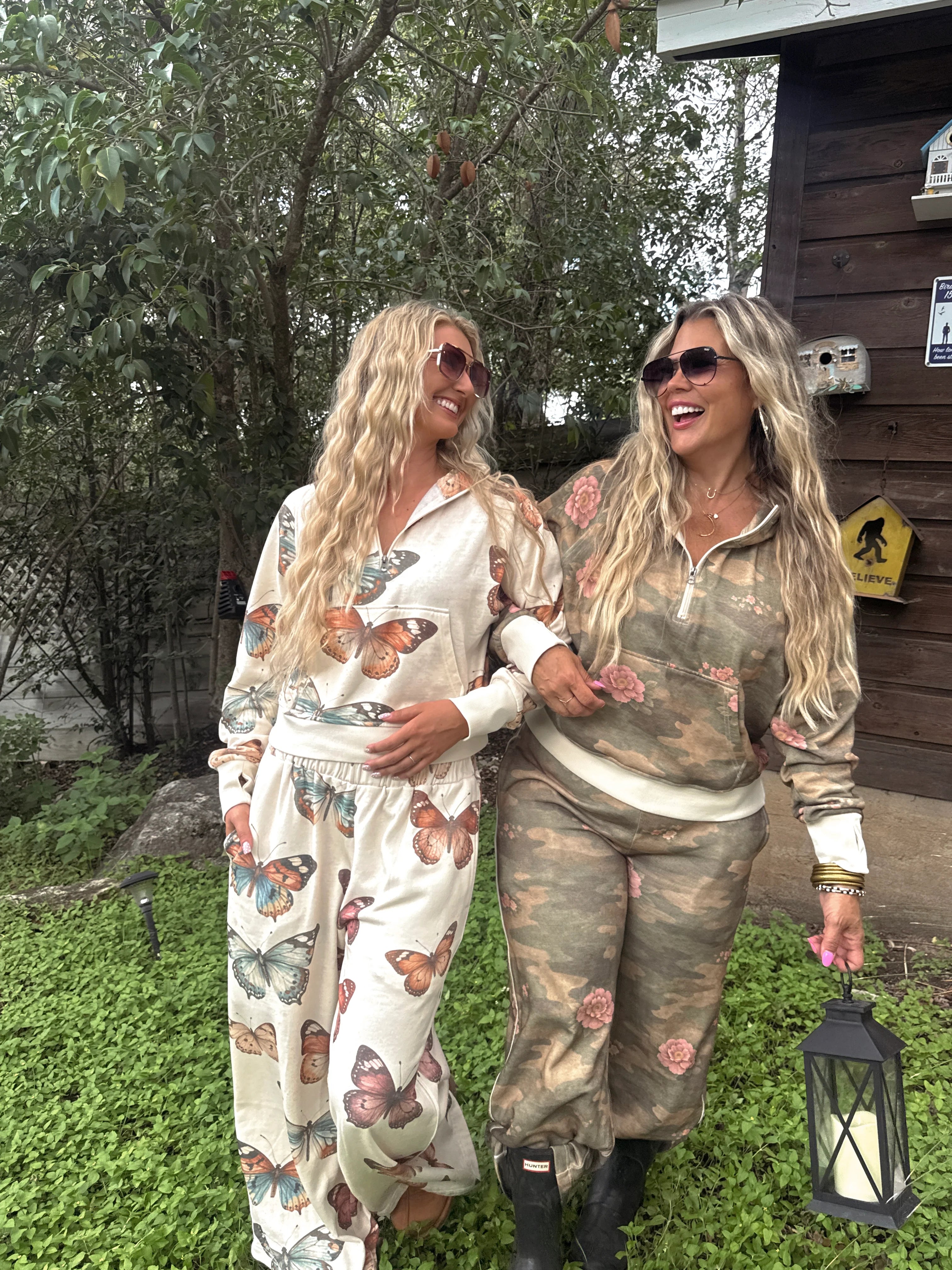 PREORDER- CAMO & BUTTERFLIES DRIFT AWAY JOGGERS