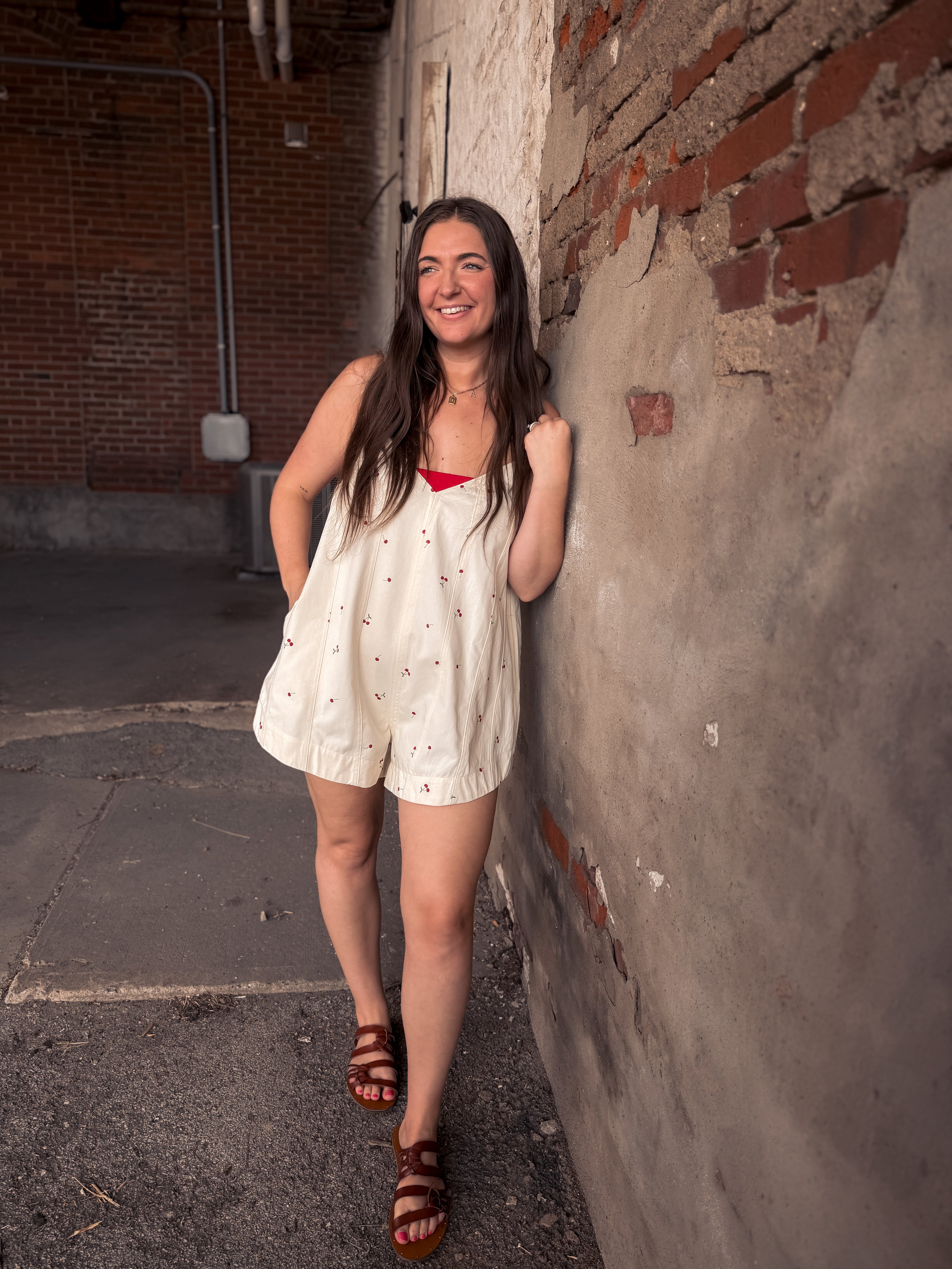 Bella Cherry Romper