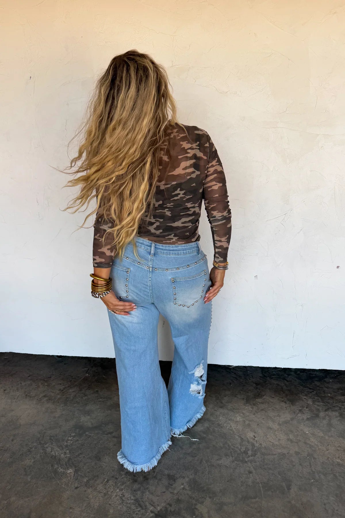 PREORDER- OFF THE GRID STUDDED JEANS