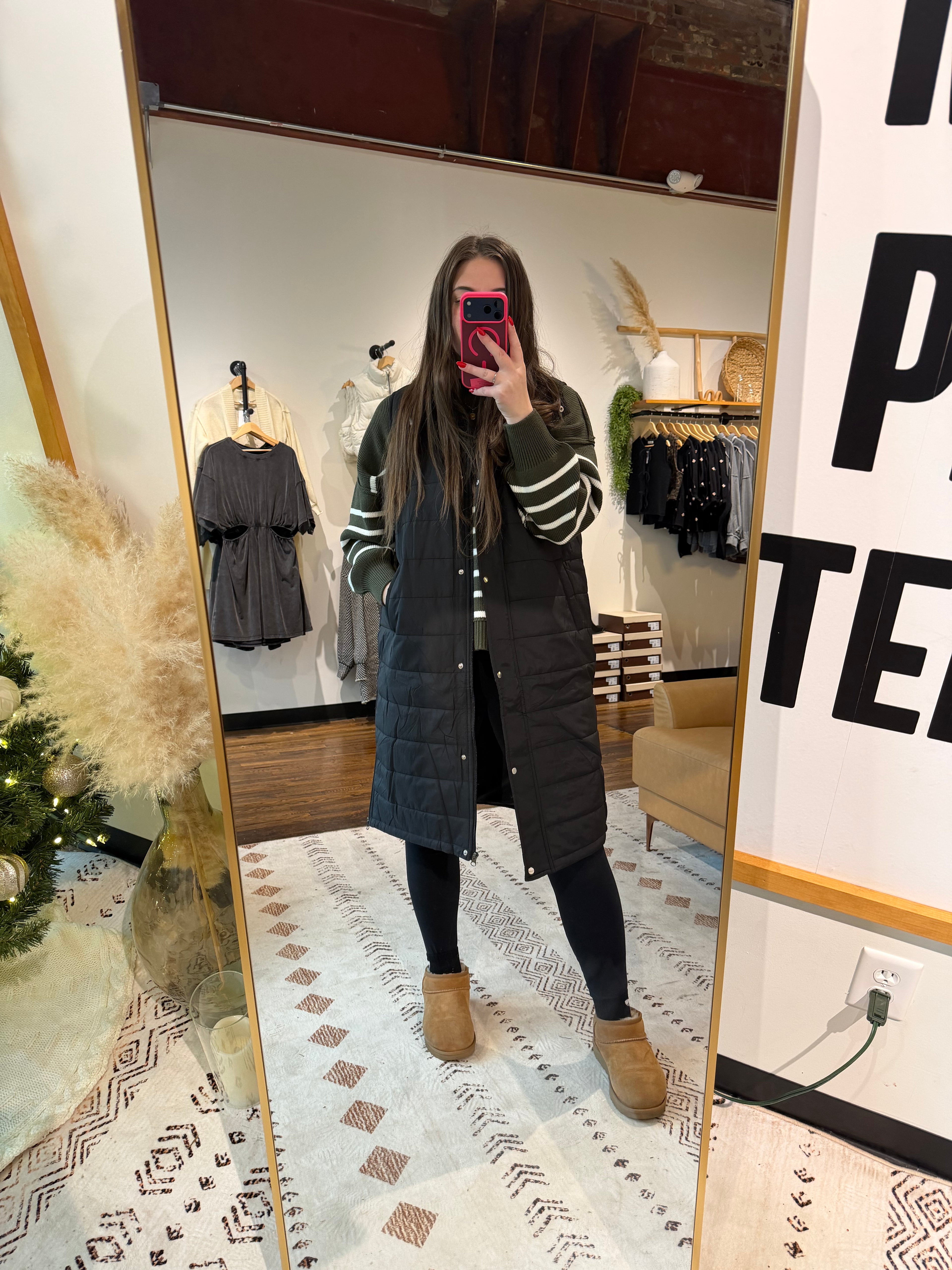 Kendall Long Puffer Vest