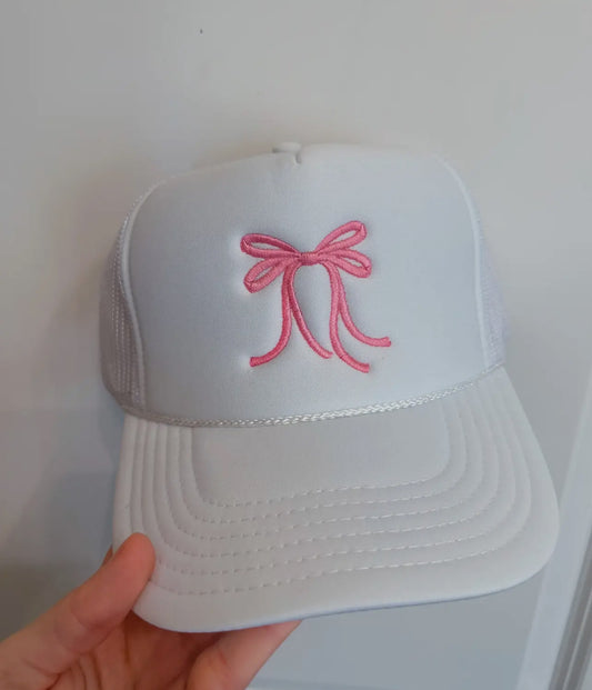 Bow Embroidered Hat