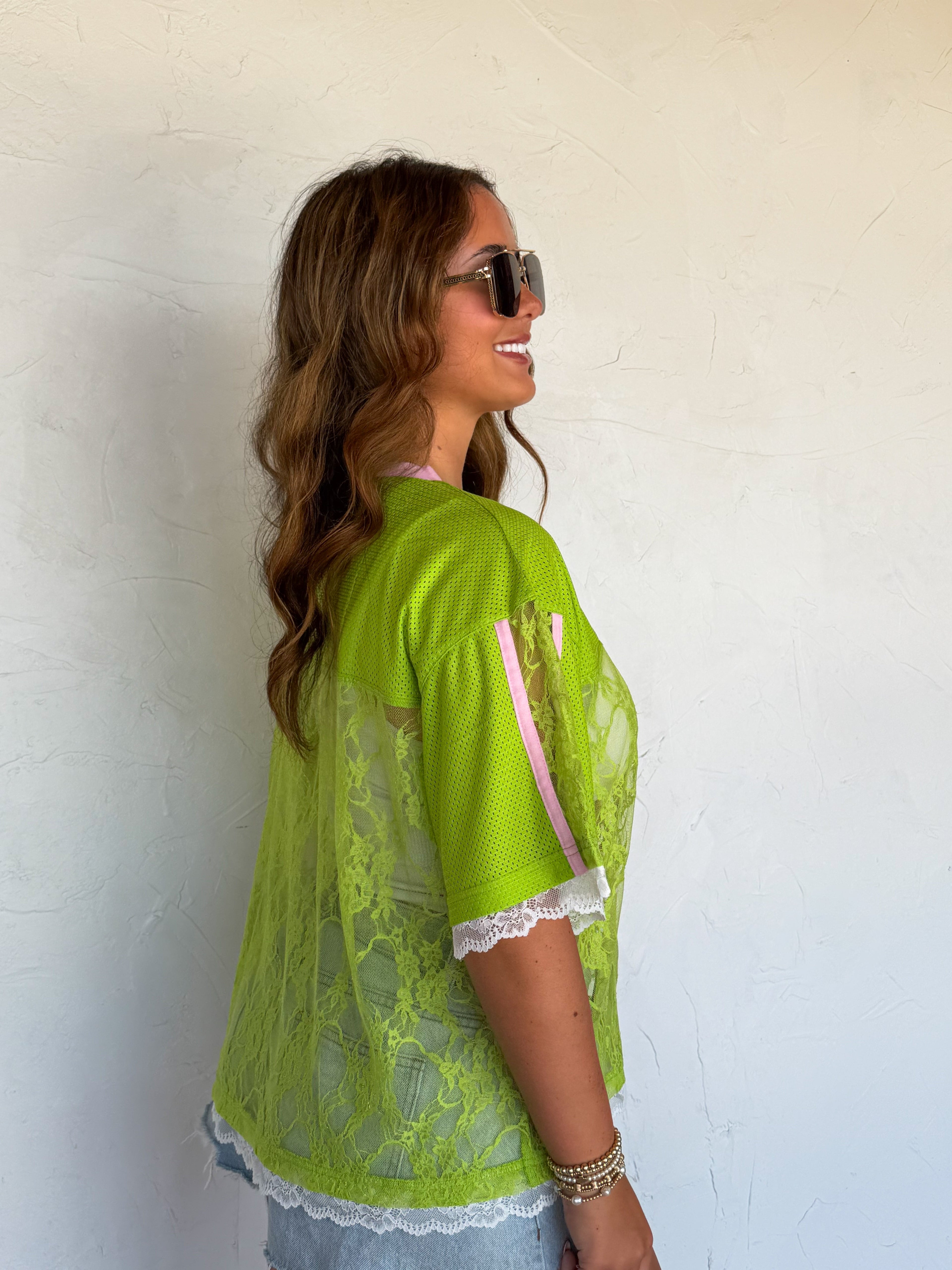 PREORDER- BLEACHER BABE LACE JERSEY