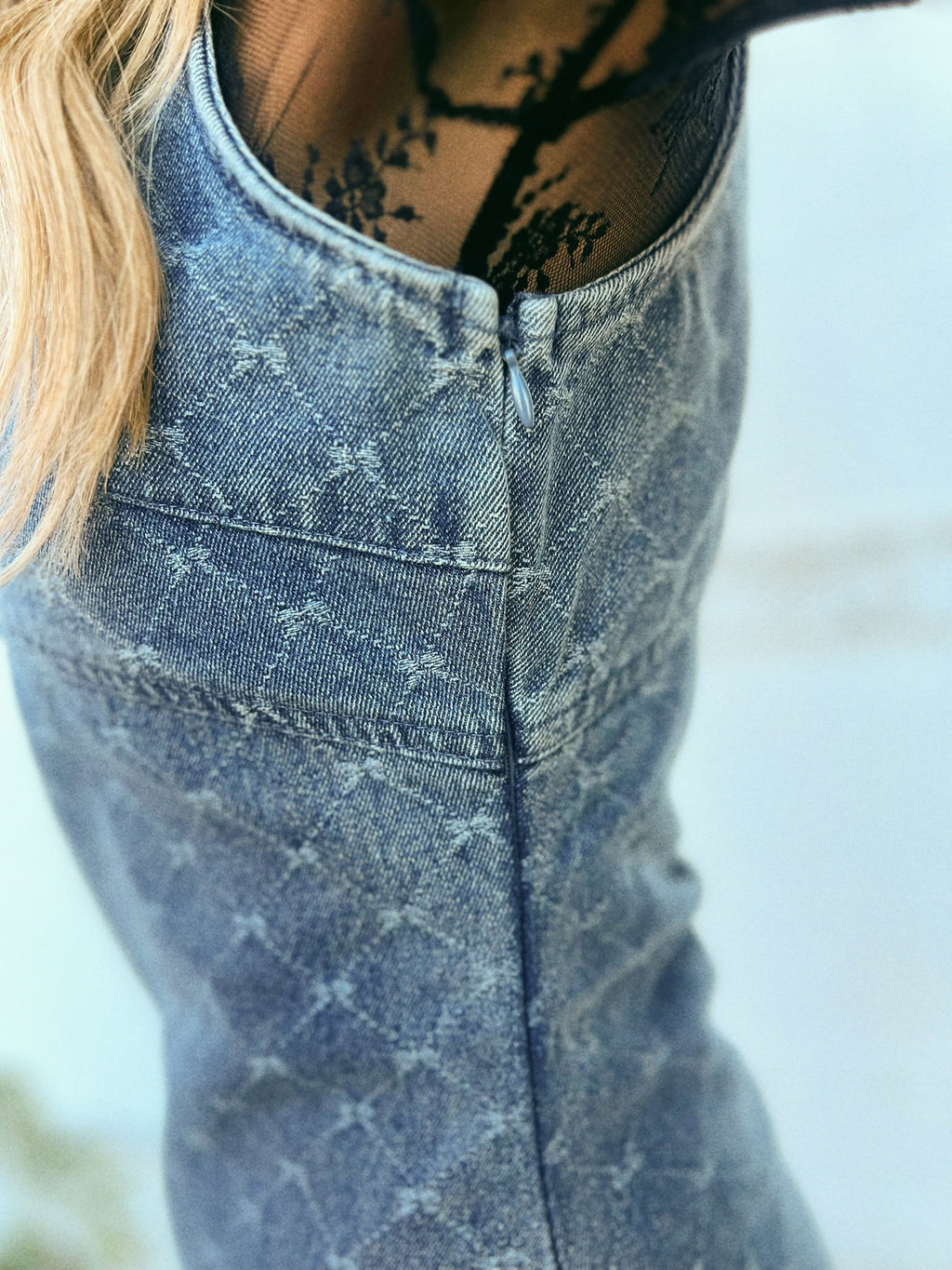 Denim Bow Dress