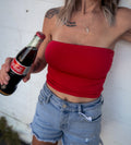 Red Hot Bandeau Top