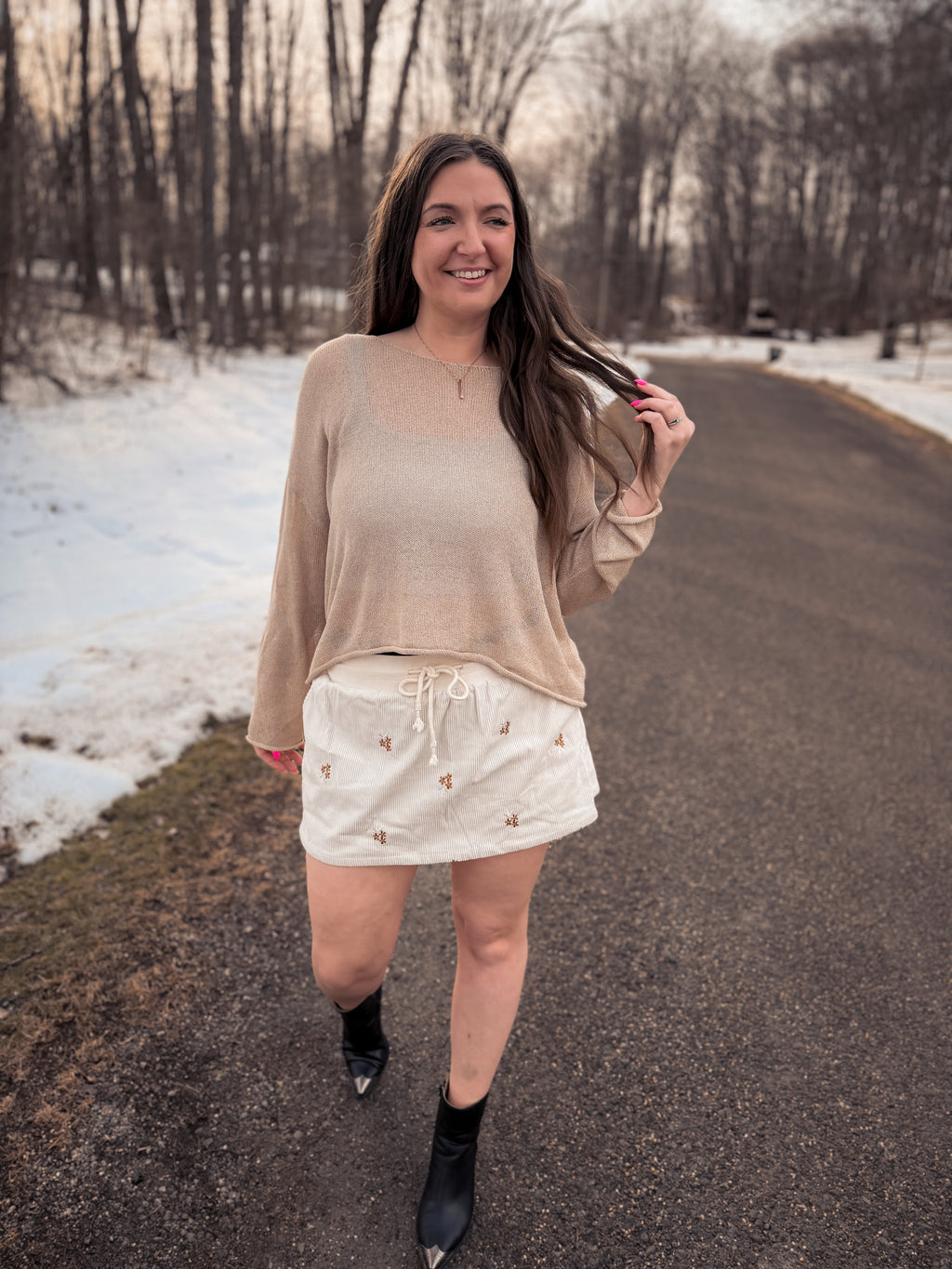 Gia Corduroy Skort
