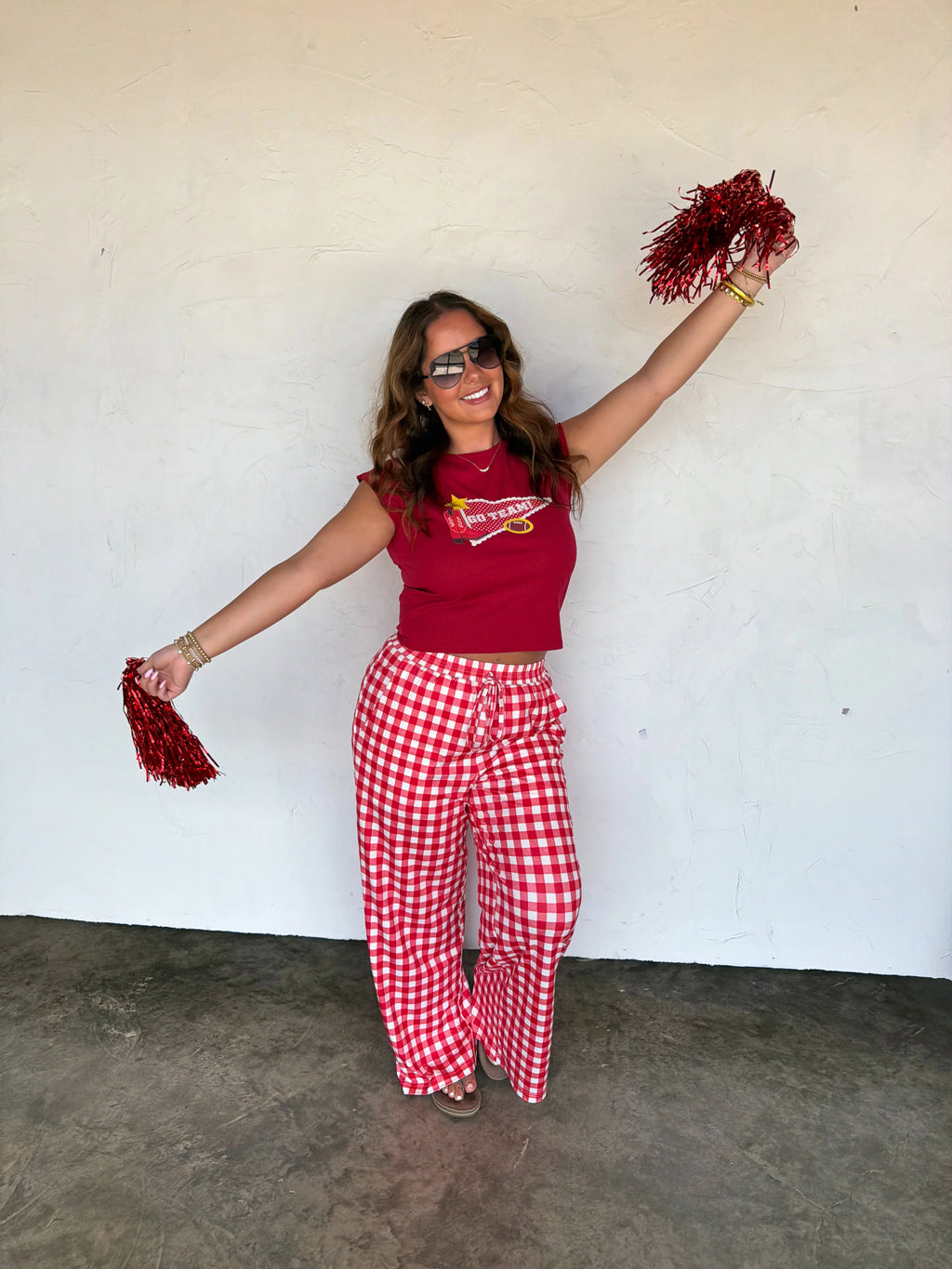 PREORDER- GAME DAY HADDIE WIDE LEG PANTS