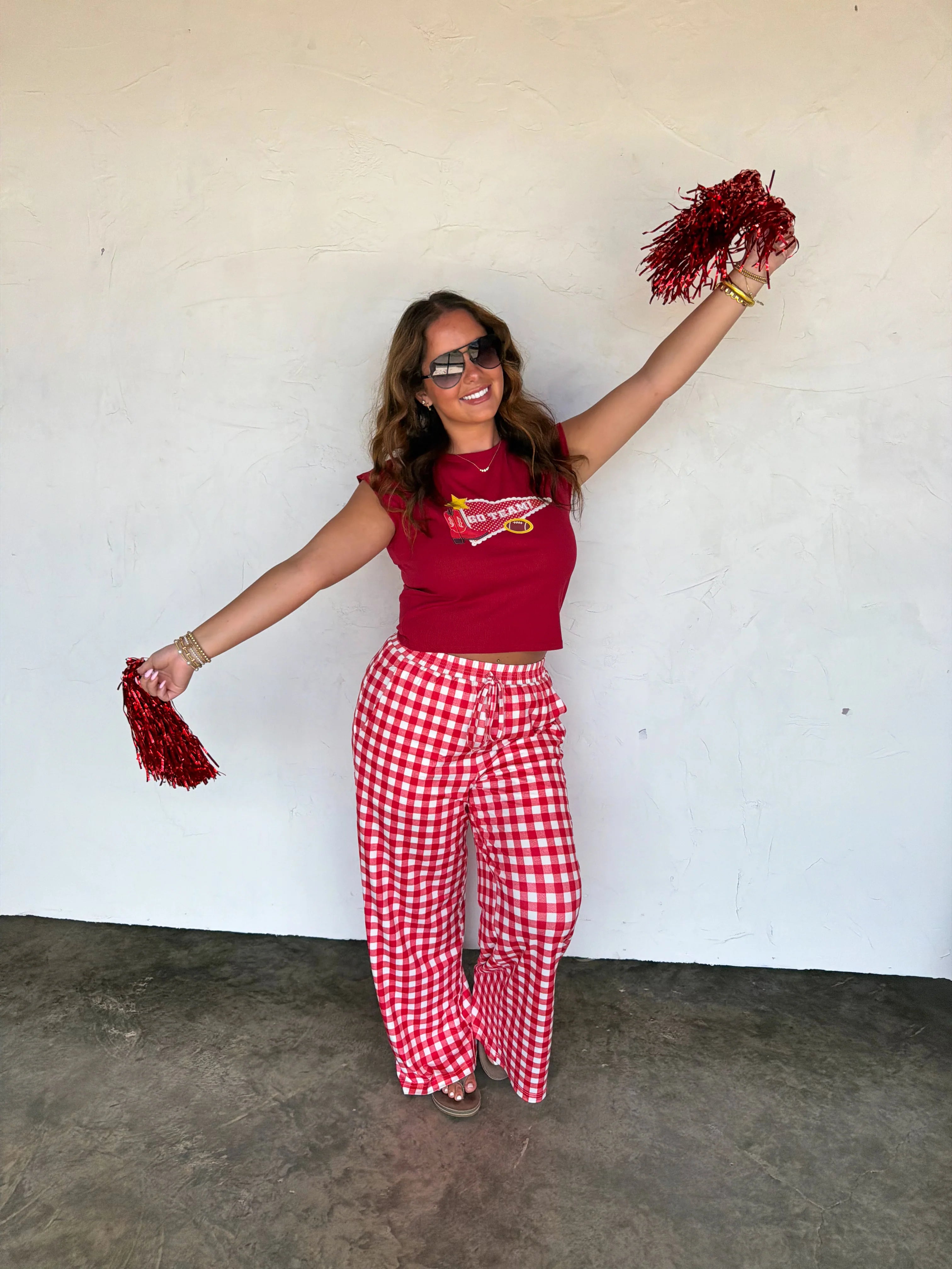 PREORDER- GAME DAY HADDIE WIDE LEG PANTS