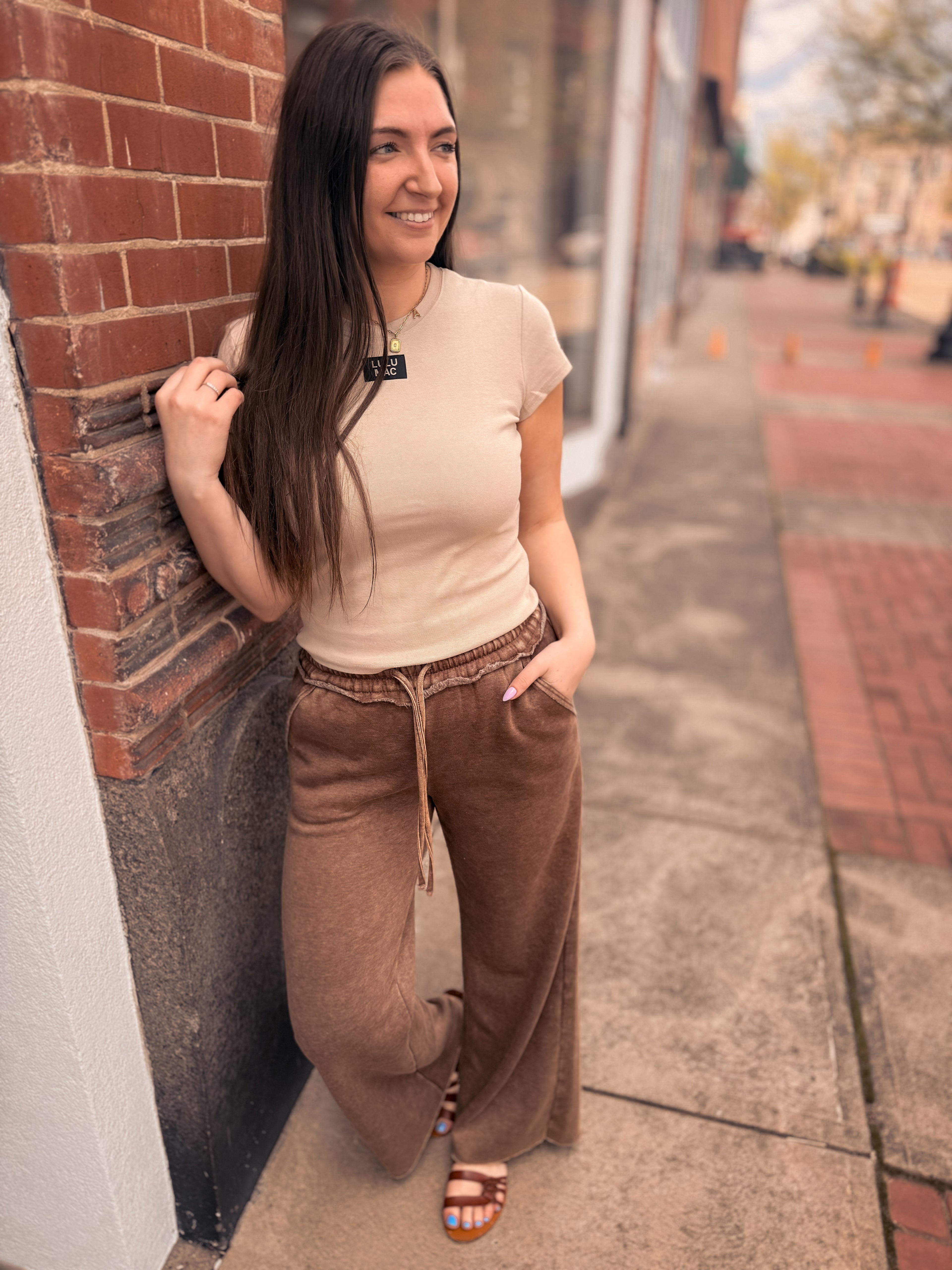 LULUMAC Sand Baby Doll Top