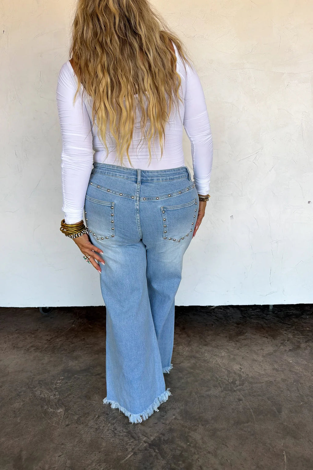 PREORDER- OFF THE GRID STUDDED JEANS