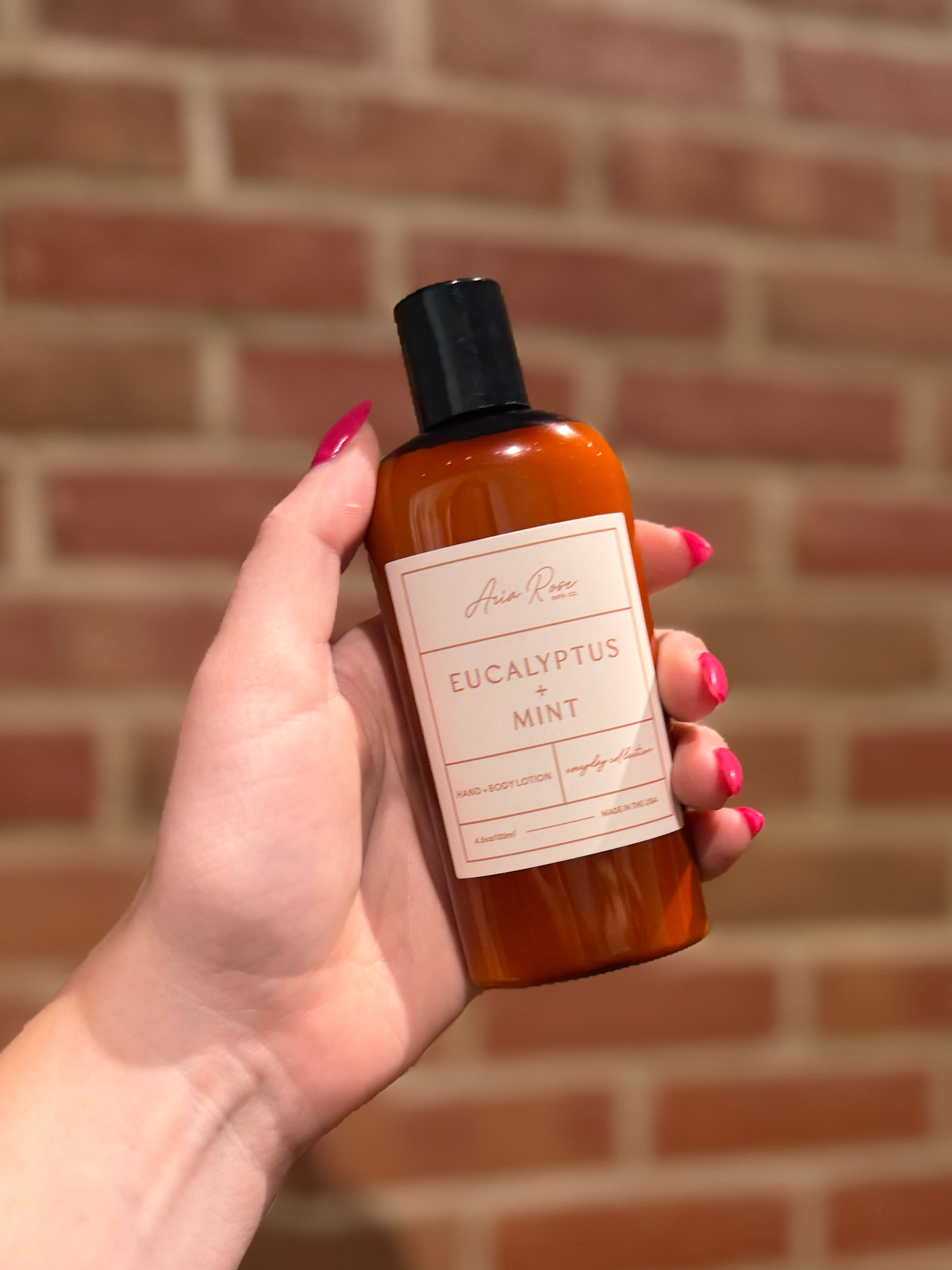 Eucalyptus Mint Hand + Body Lotion: 4oz