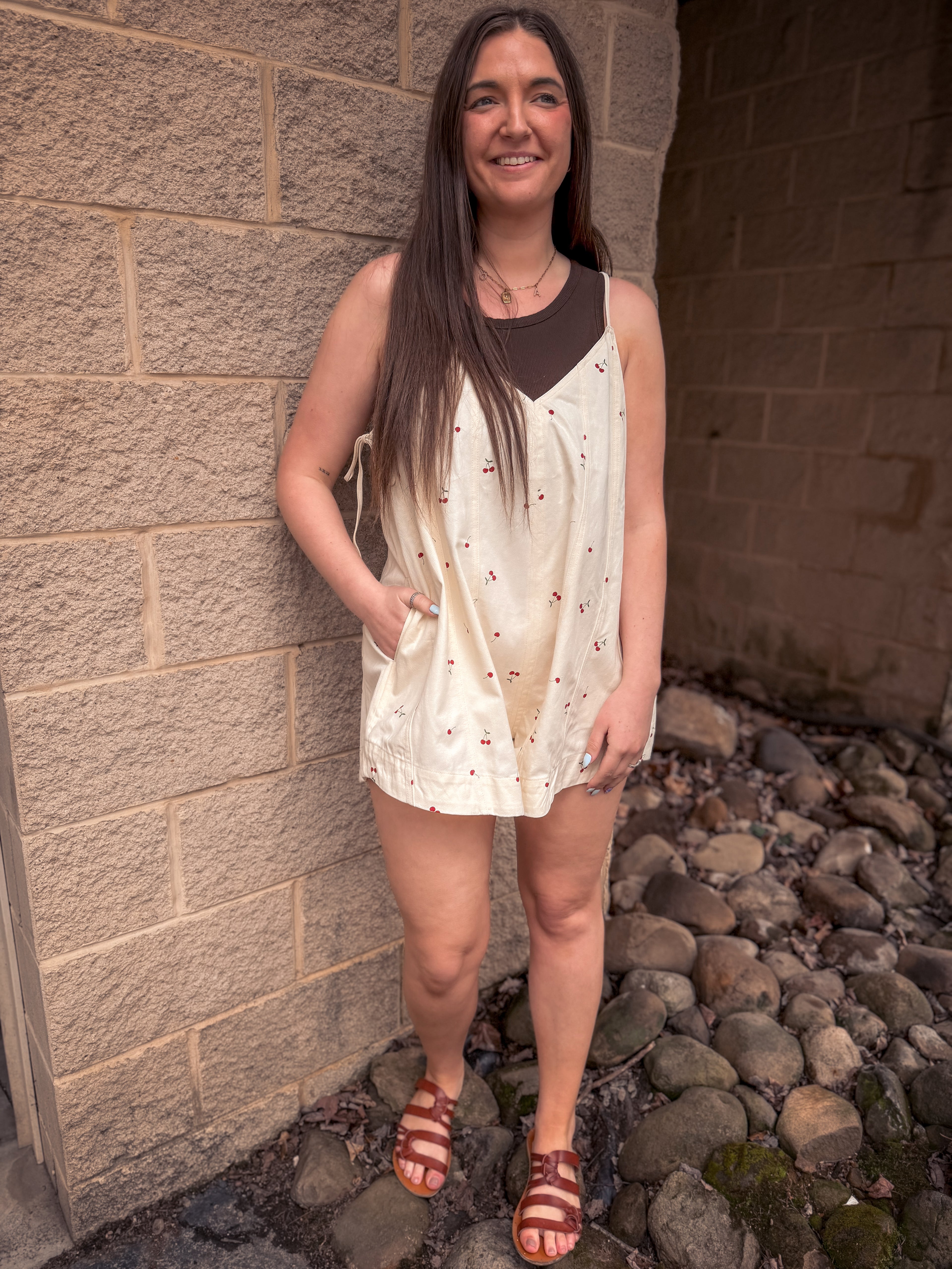 Bella Cherry Romper