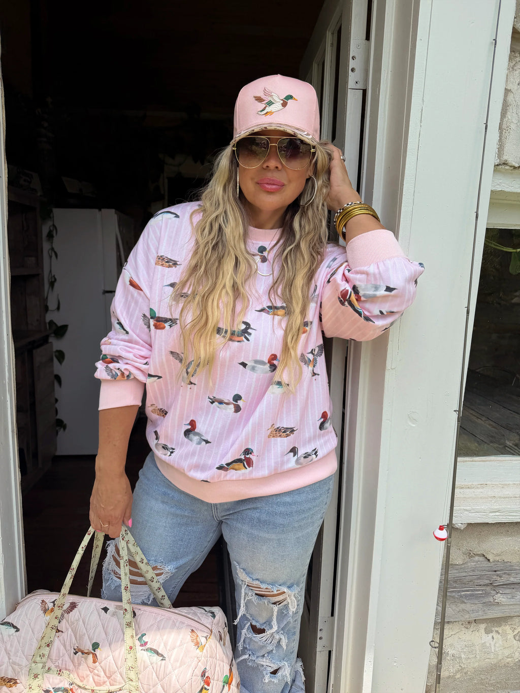 PREORDER- PINK DUCK PULLOVER