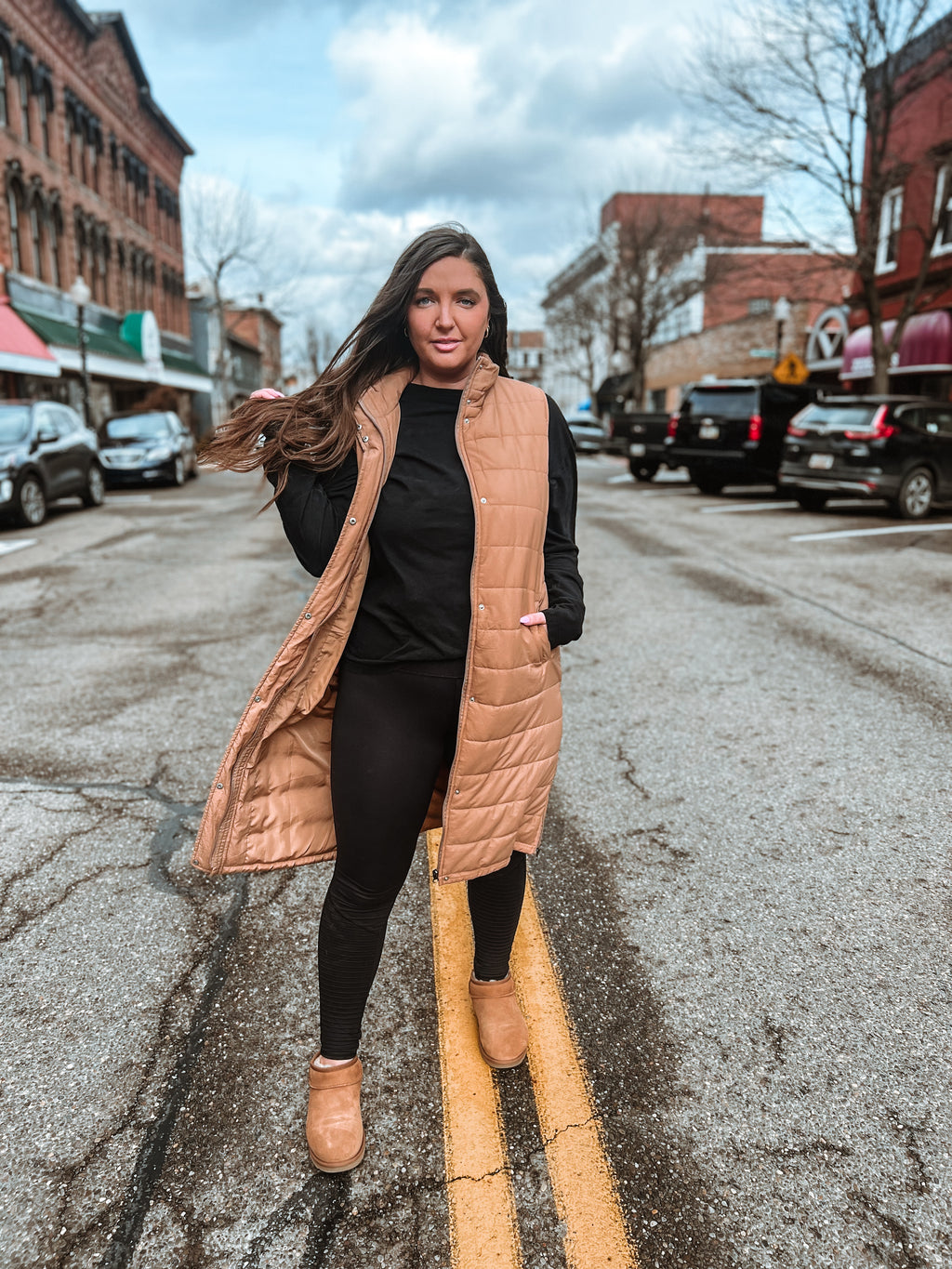 Kendall Long Puffer Vest