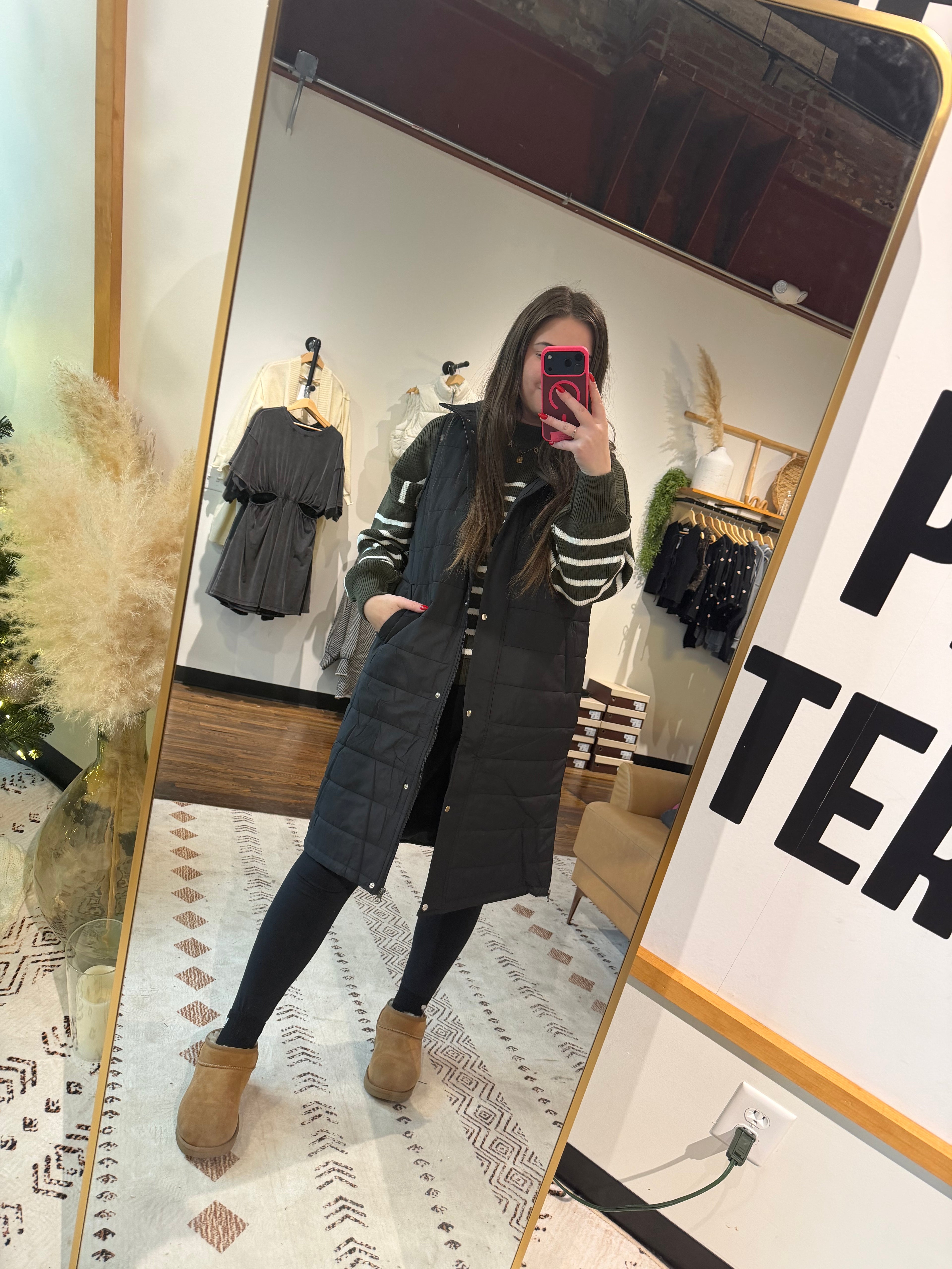 Kendall Long Puffer Vest