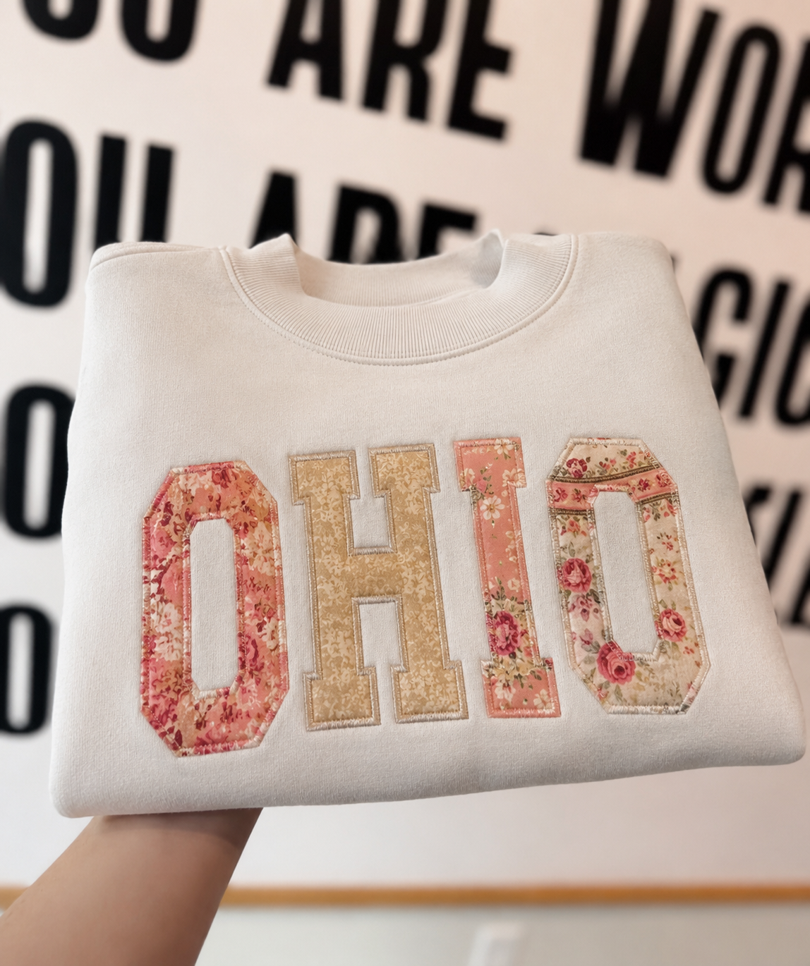 Ohio Floral Mockneck