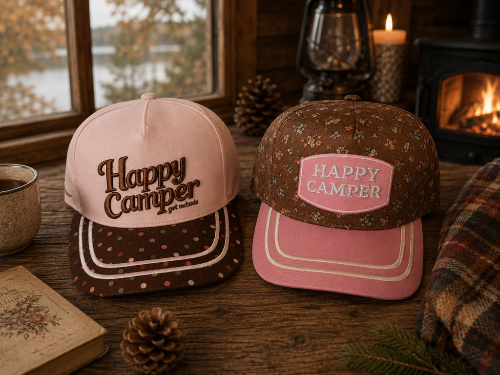 PREORDER- HAPPY CAMPER TRUCKER HATS