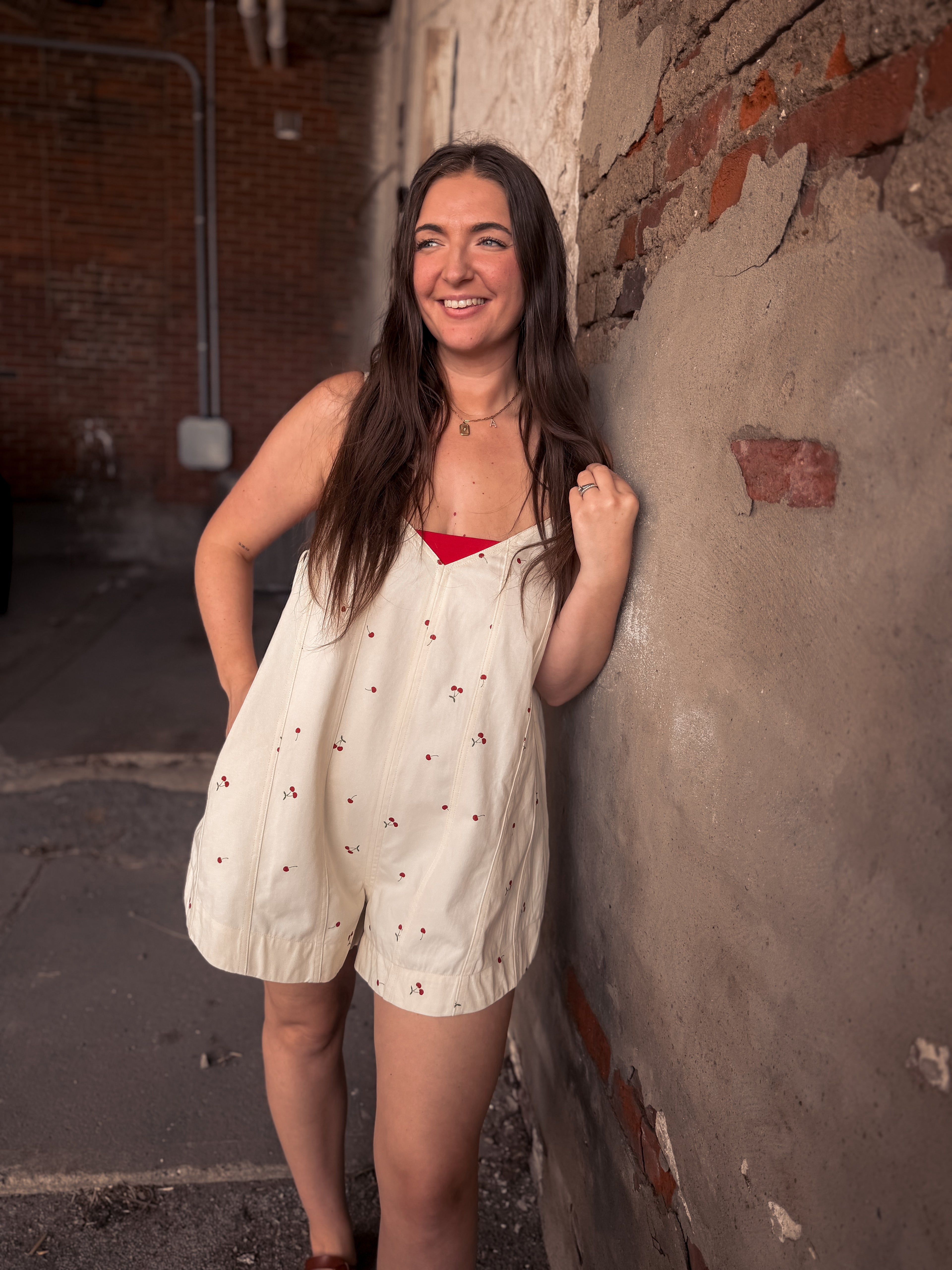 Bella Cherry Romper