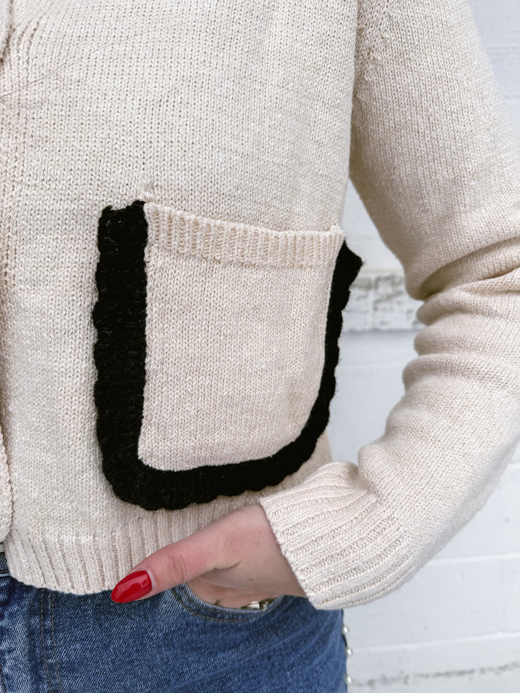 Dahlia Contrast Cardigan