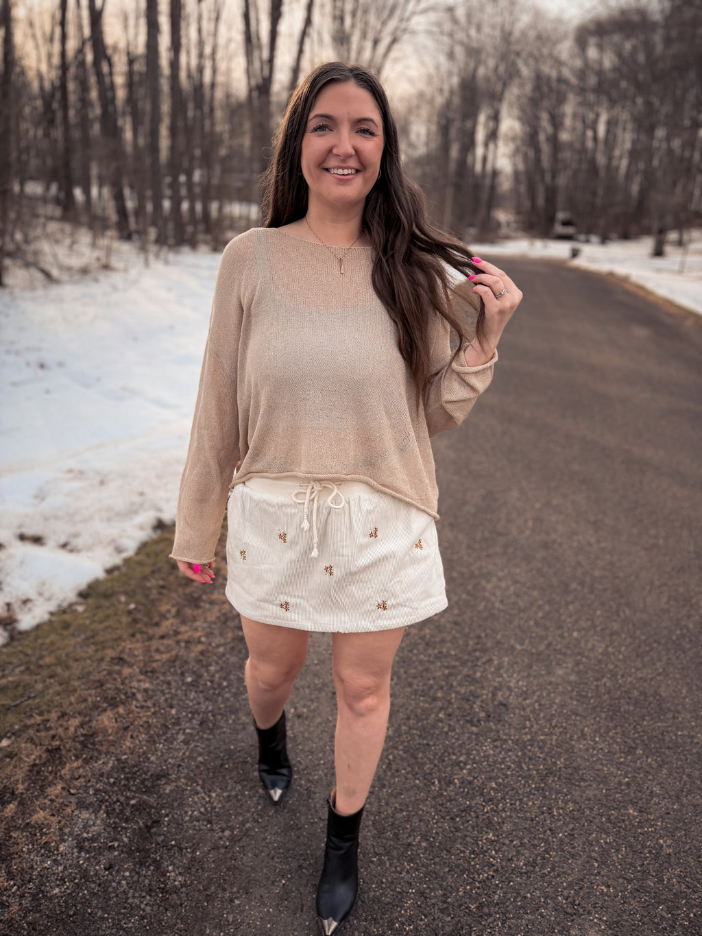 Gia Corduroy Skort