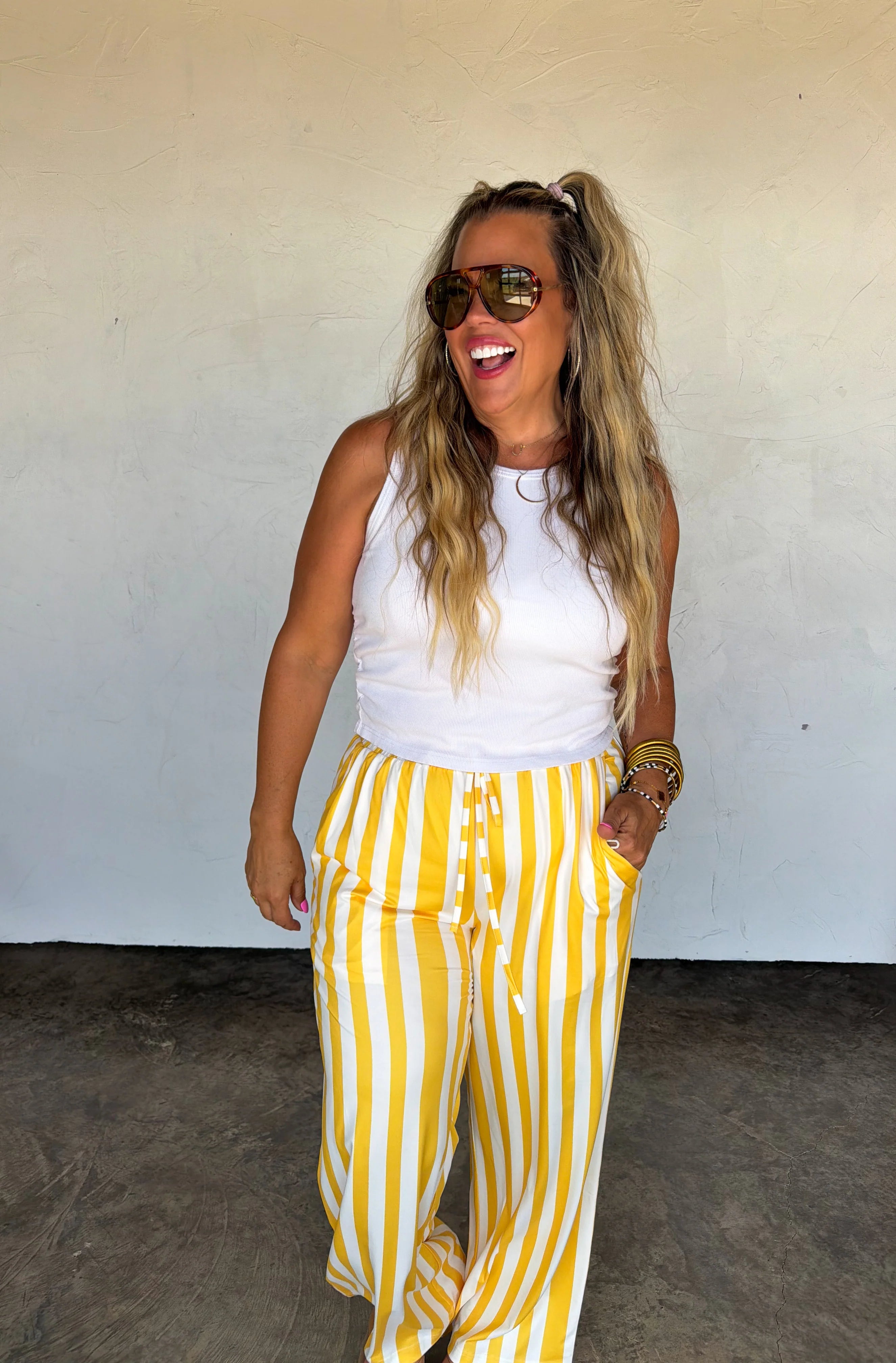 PREORDER- GAME DAY HADDIE WIDE LEG PANTS