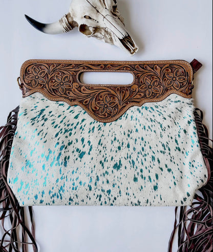 The Maggie - White + Turquoise