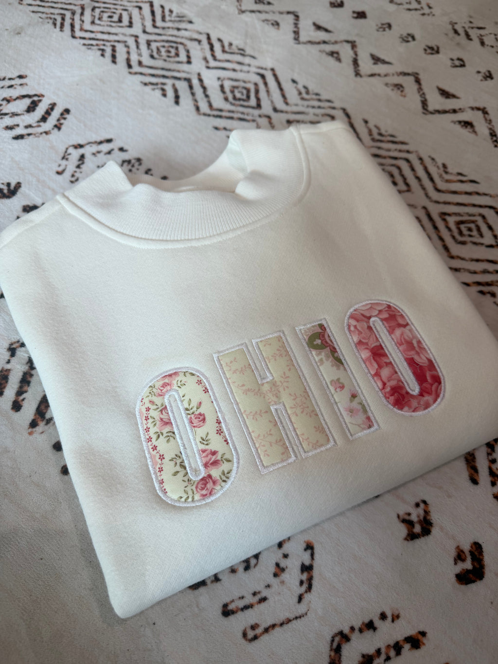 Ohio Floral Mockneck