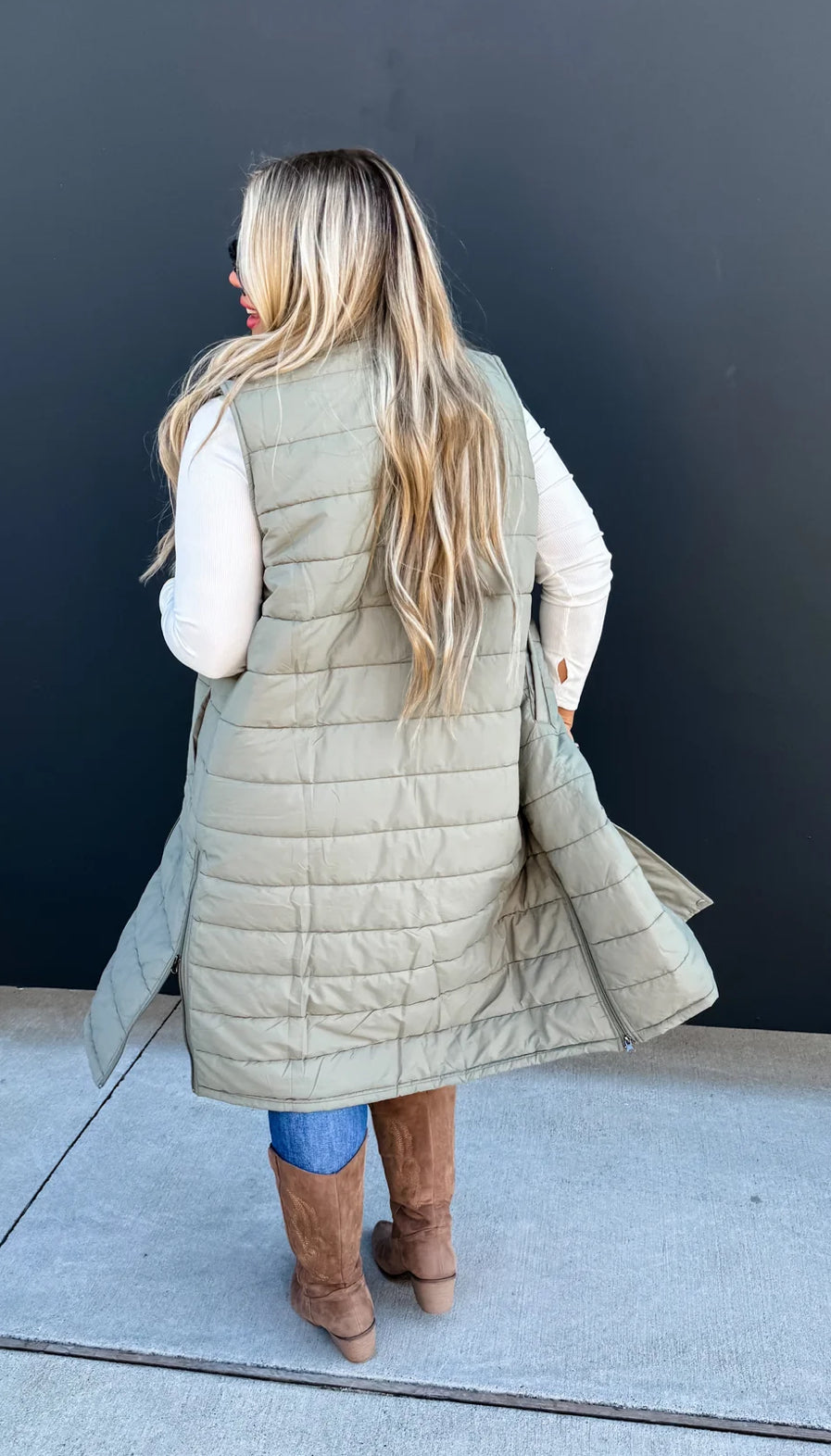 Kendall Long Puffer Vest