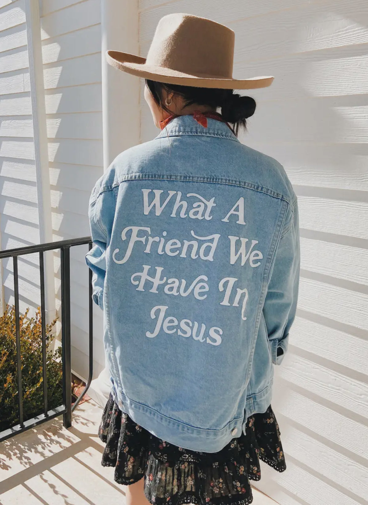 What a Friend in Jesus Denim Jacket