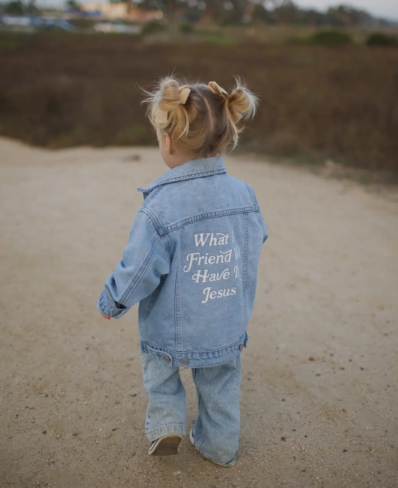 Toddler What a Friend in Jesus Denim Jacket