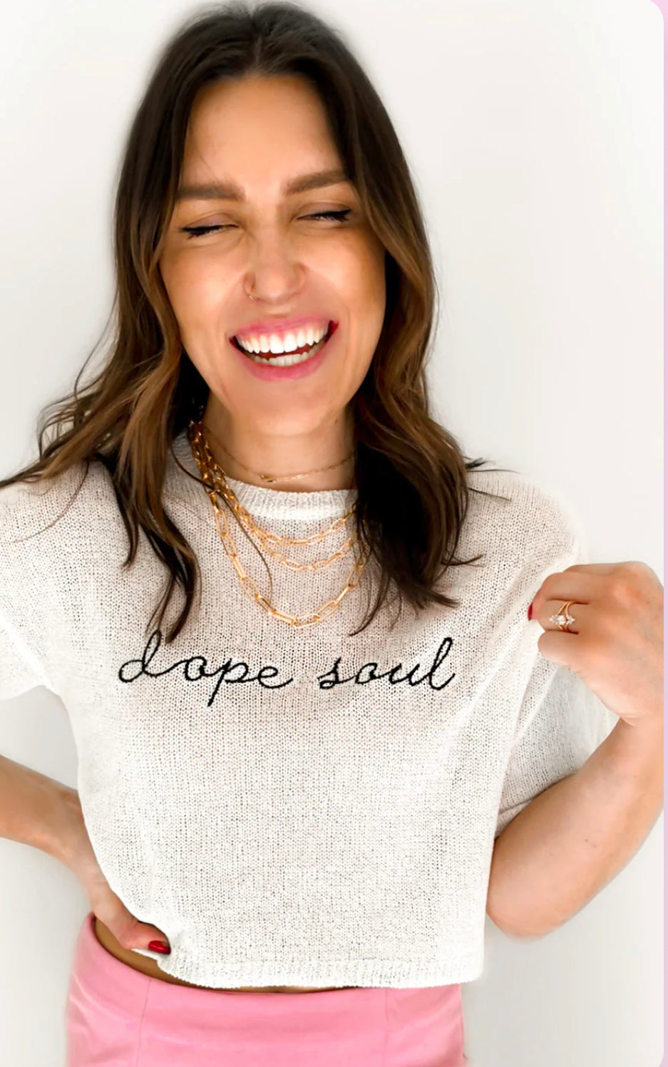 Dope Soul Embroidered Crop